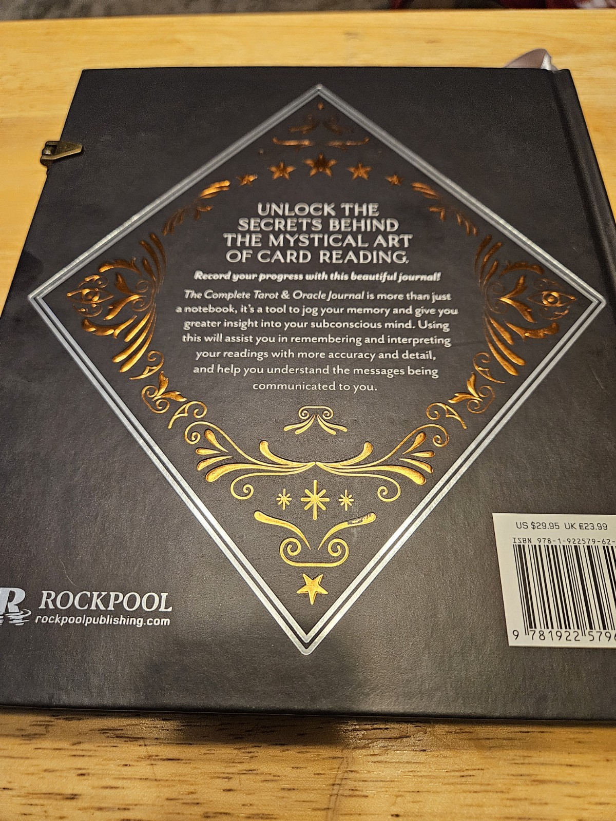 Rockpool Complete Tarot & Oracle Journal Black Gold Hardcover Illustrated