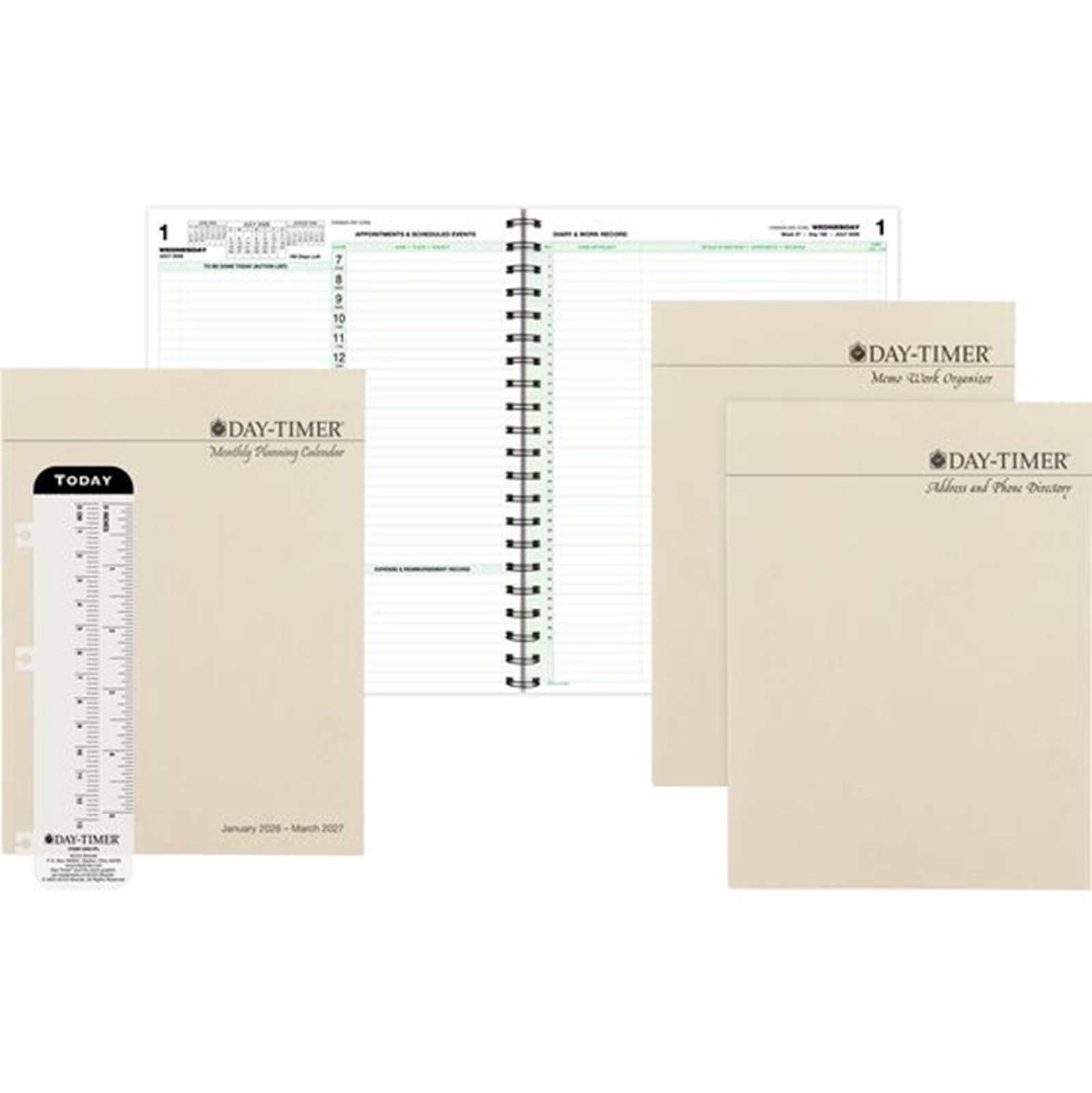 Day-Timer Jan-Dec 2027 Two Page/Week Original Planner Refill, 8-1/2×11, Xtras