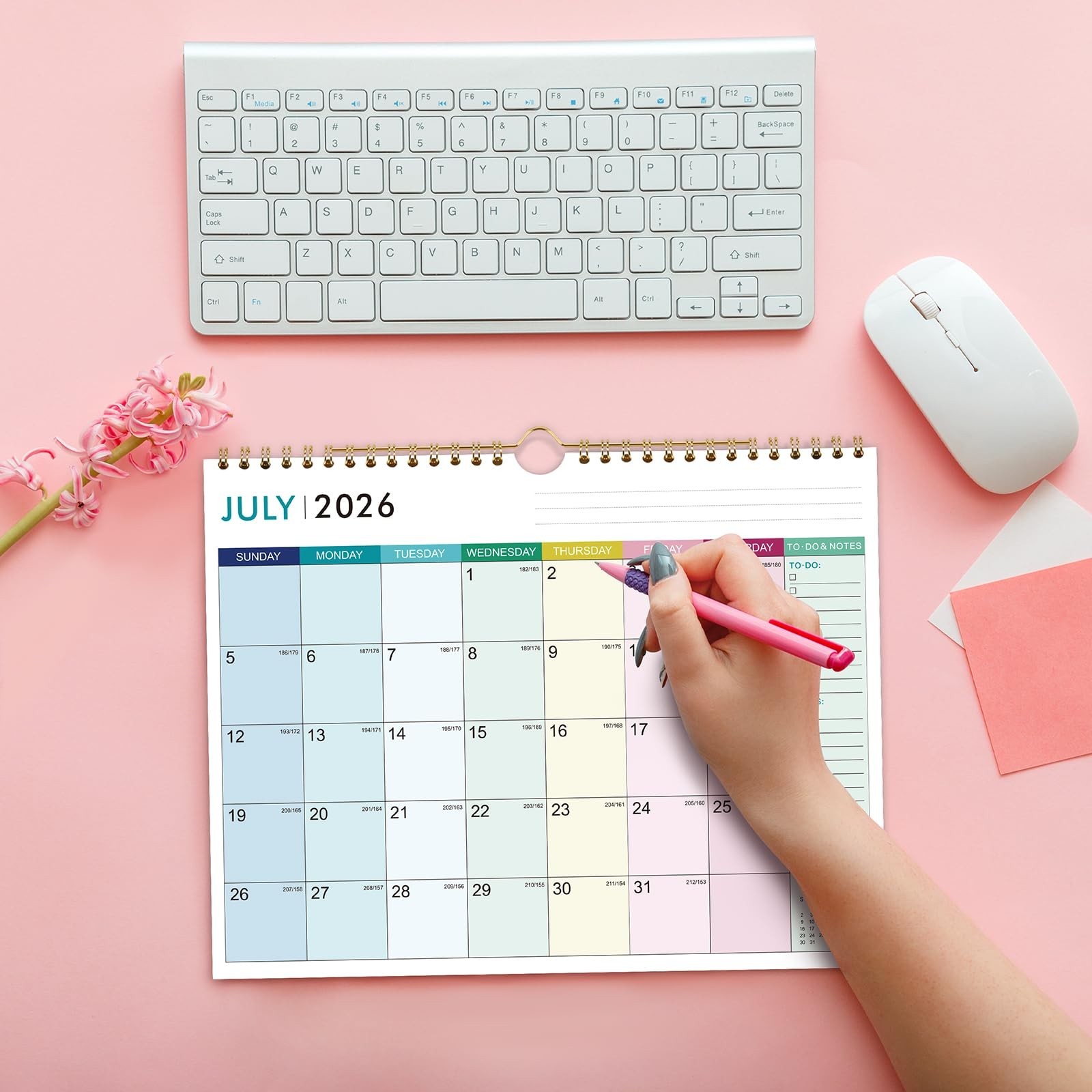 Calendar 2026-2027 – Wall Calendar 2026-2027, Jul.2026 – Dec.2027, 11″ x 8.5″…