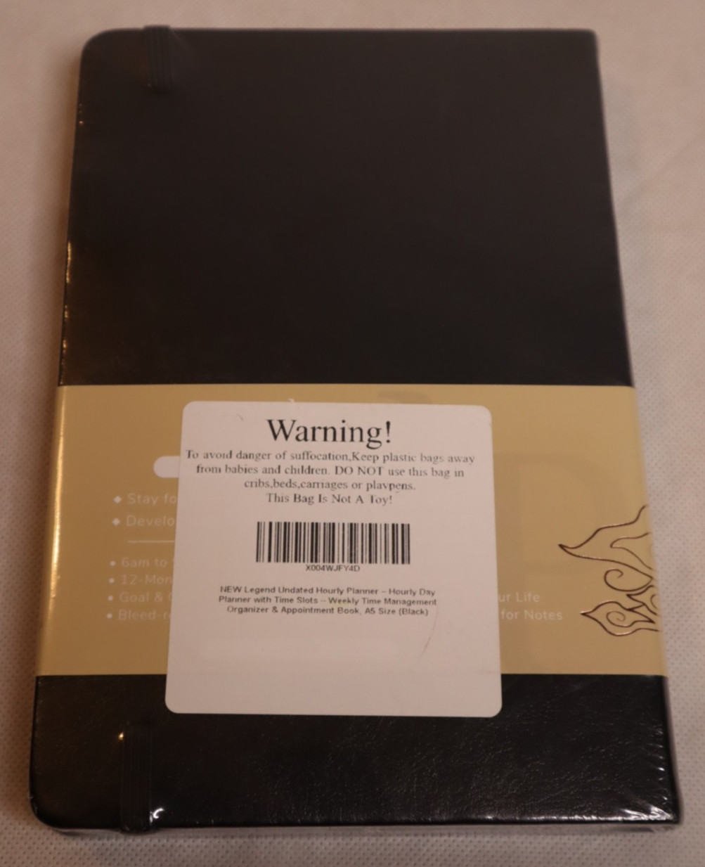 NEW LEGEND PLANNER DEBOSSED HARDCOVER HOURLY 12-MONTH WEEKLY DAILY SCHEDULE