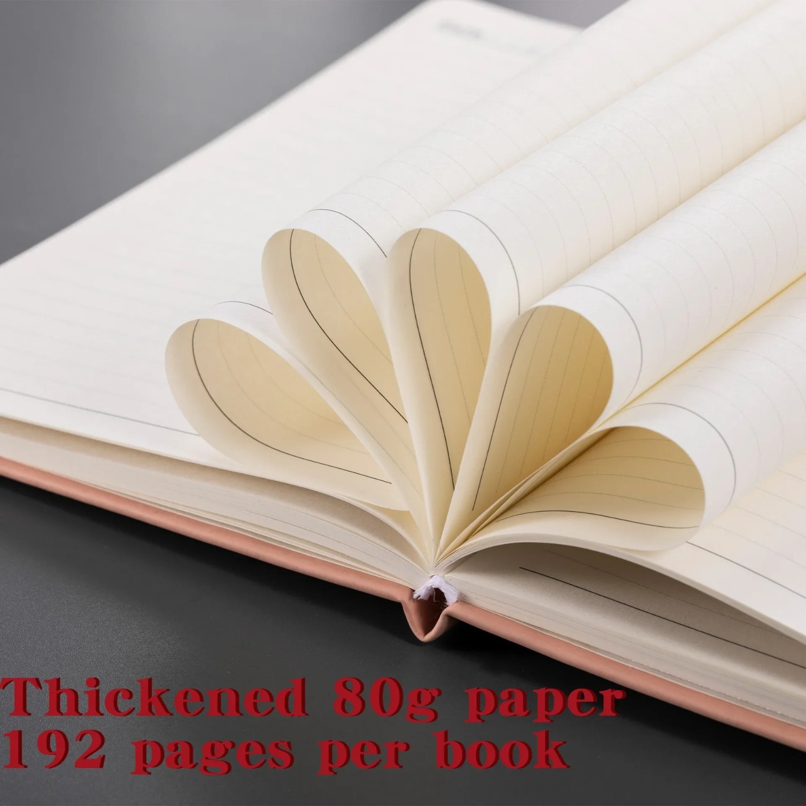 Hardcover Lined Notebook Journal For Writing 192 Pages Leather Thick College NEW
