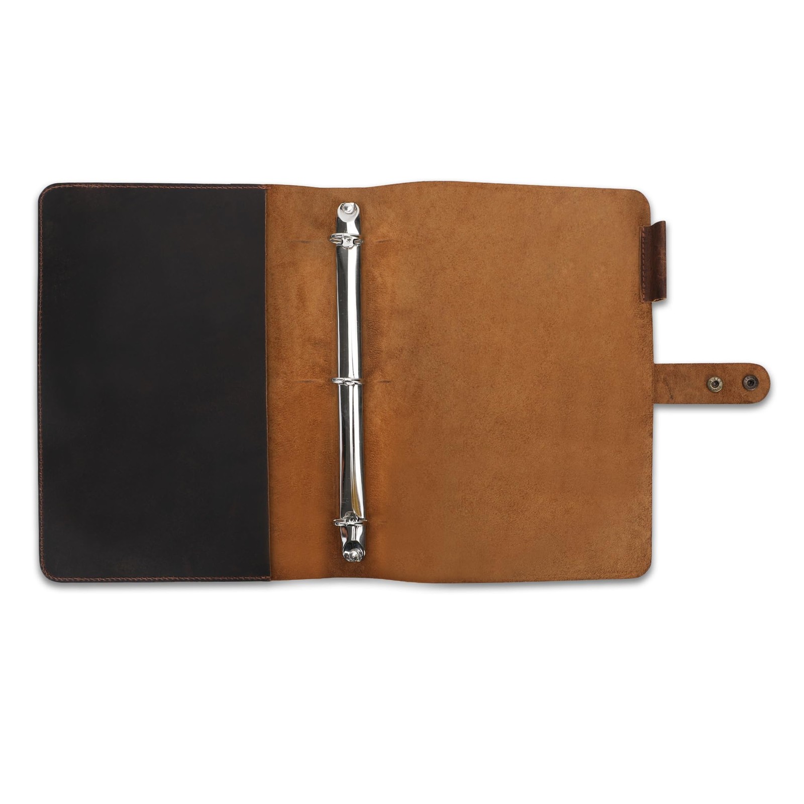 Premium Leather 3-Ring Binder Portfolio, 8.5×11 Inch Letter Size Organizer Fo…