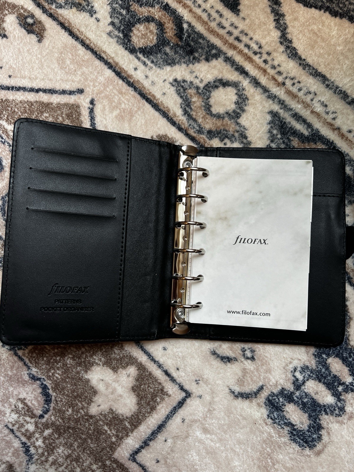 Filofax Pocket Patterns Organizer Marble
