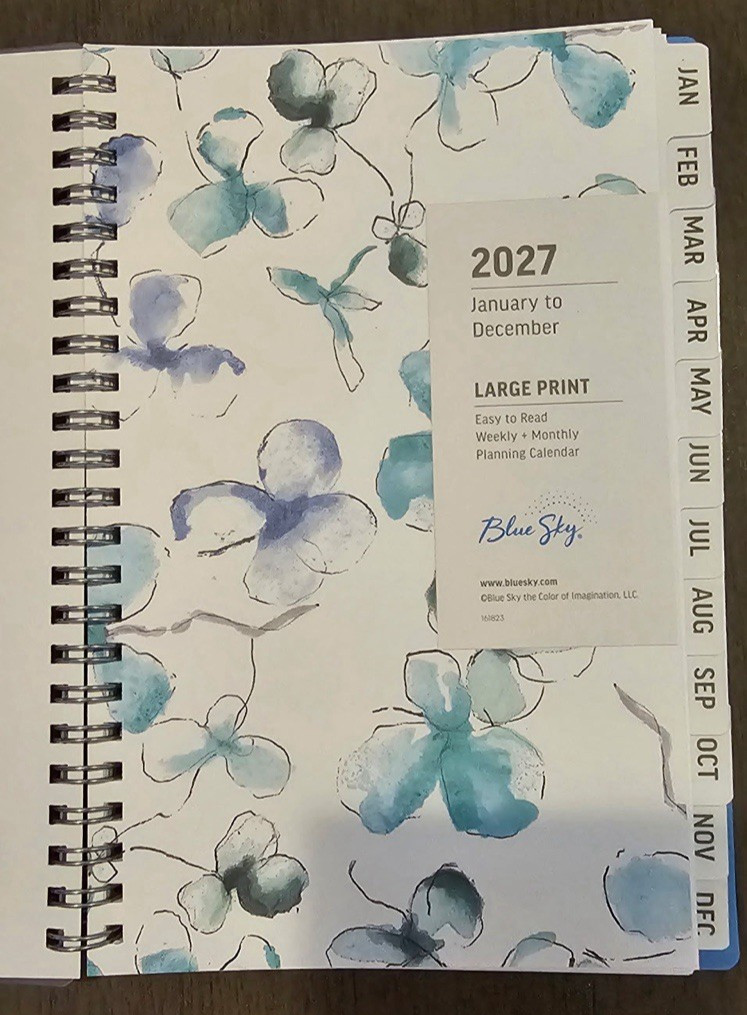 2027 Blue Sky Lindley Calendar Year W&M Planner (5″ x 8″) Large Print