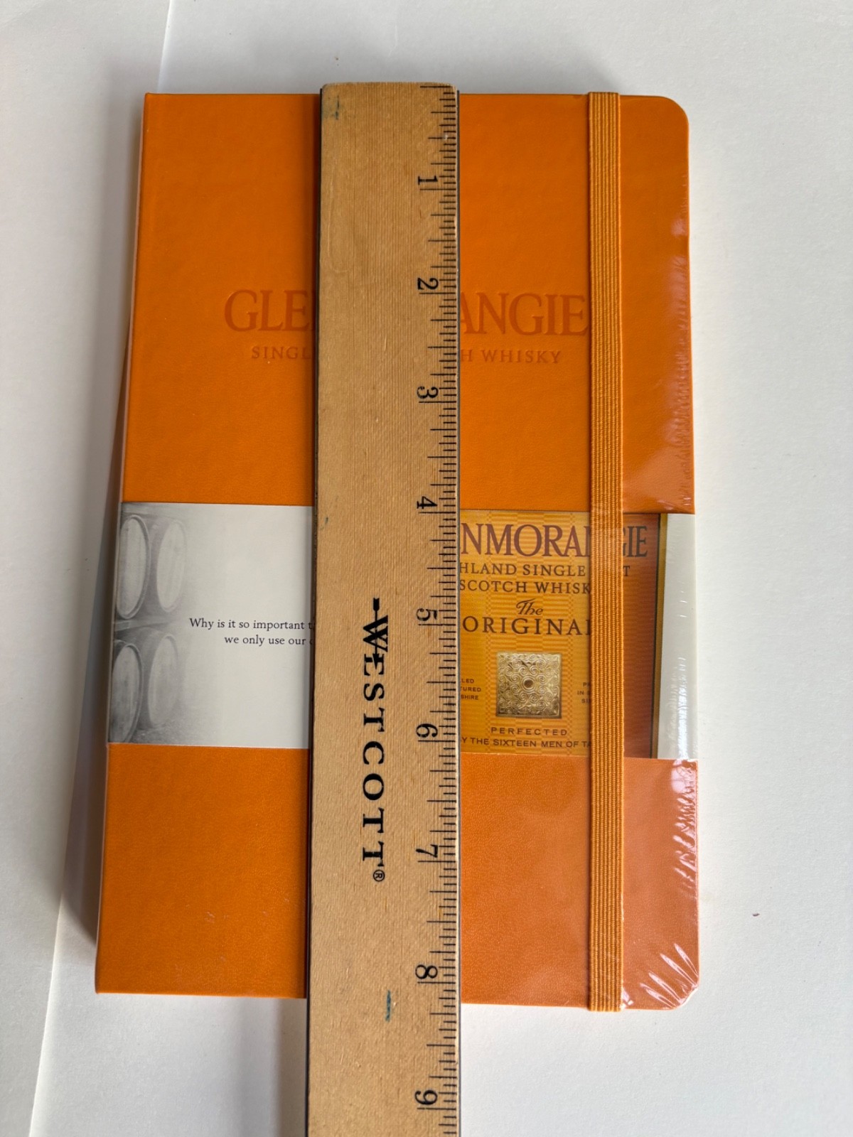 2 Glenmorangie Orange Moleskine Lined Notebooks NOS Factory Sealed You Get Both