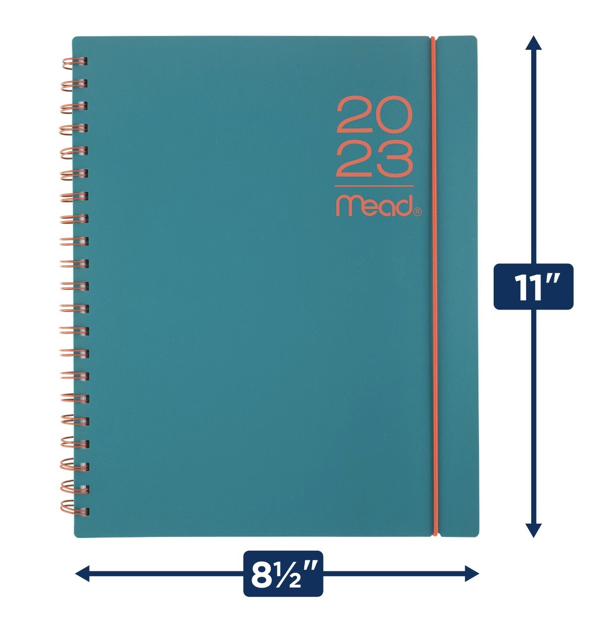 2023 Mead, Color Pop, Teal, Weekly Monthly Planner – Contacts- Passwords- Notes