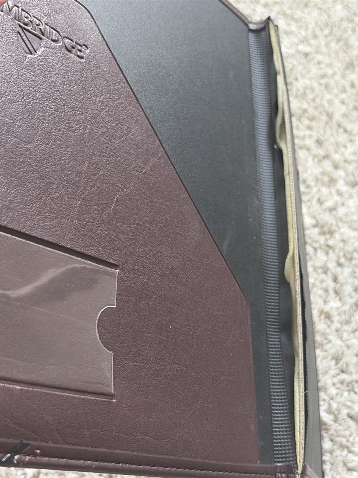 Vtg Cambridge 9.25” X 12.5” Executive Padfolio Portfolio Notes Folder University
