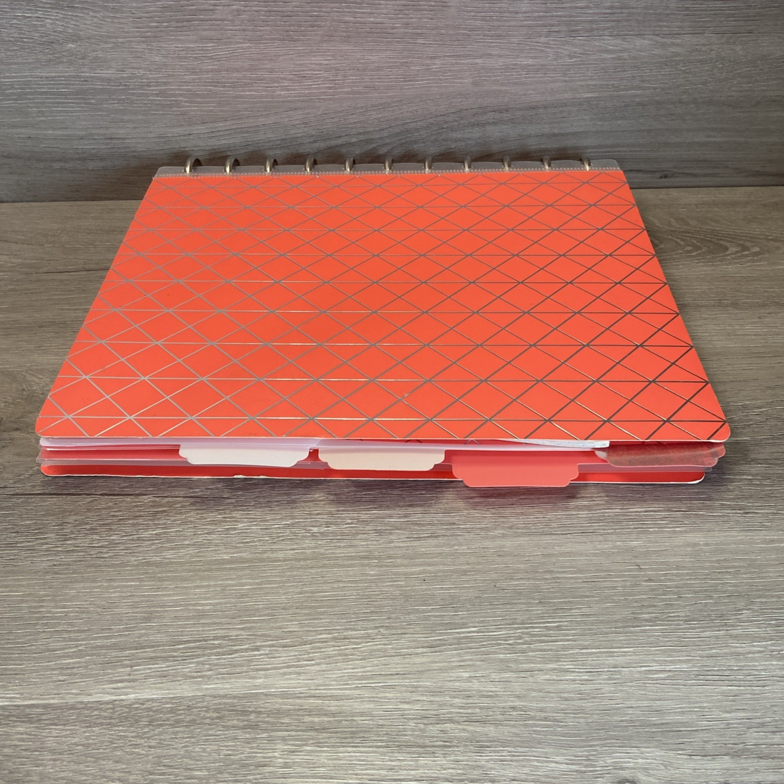 Office by Martha Stewart Notebook Planner Large Orange Discbound Arc + Inserts