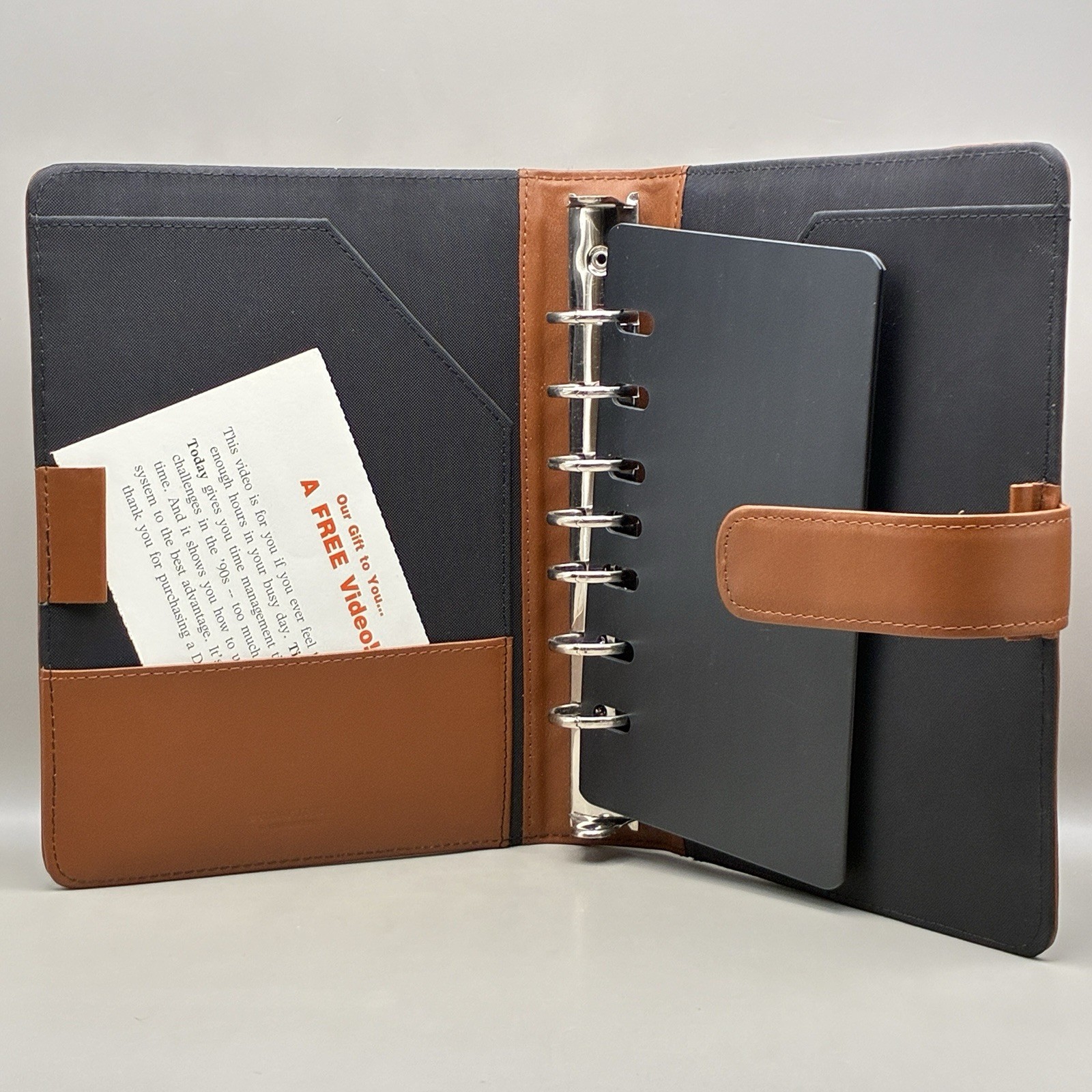 Day-Timer Original Personal Organizer System Starter Set British Tan Leather NEW