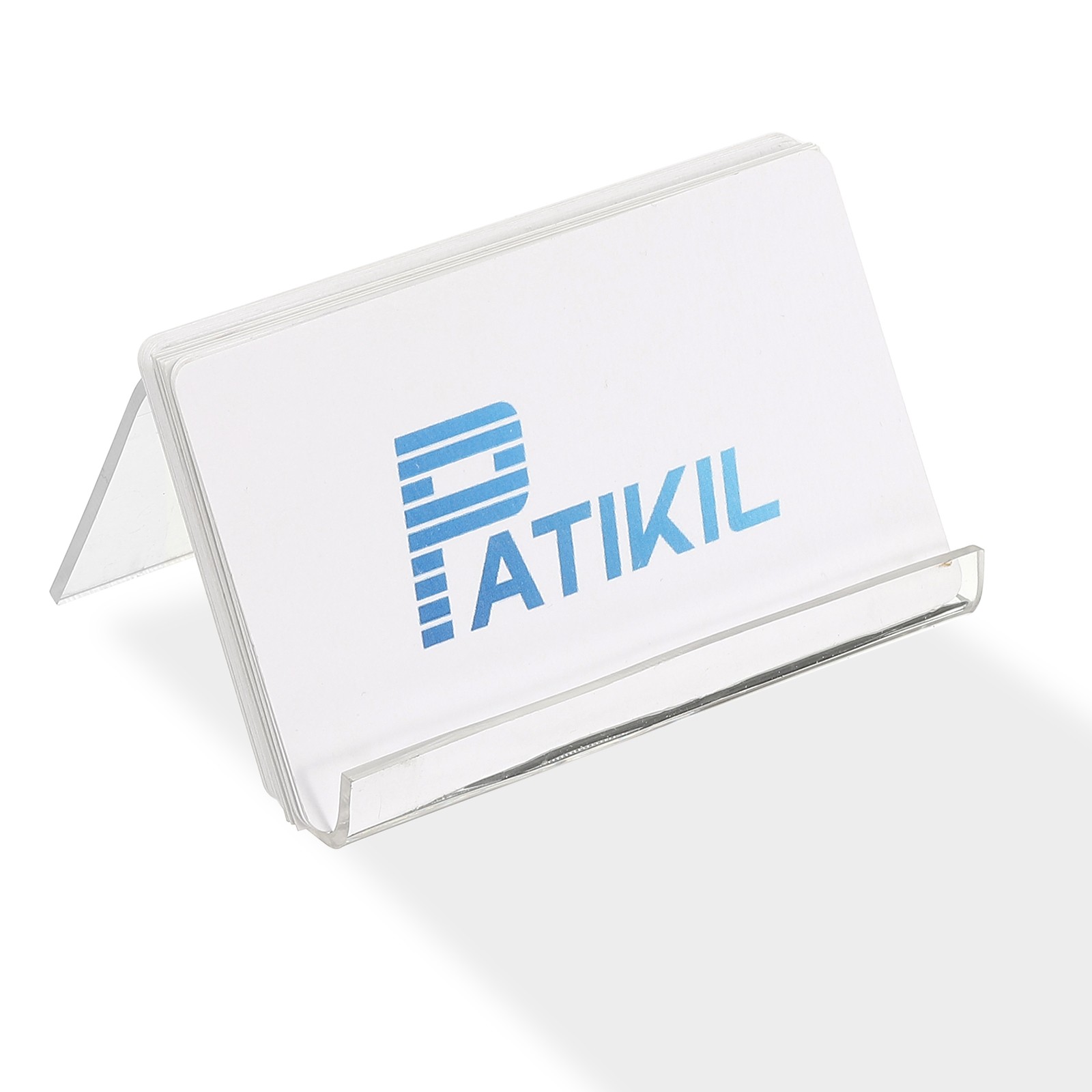 Business Card Holder for Desk, Acrylic Card Holders Shine, Clear