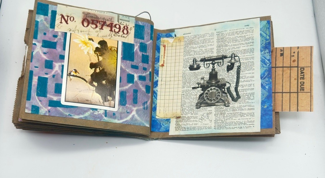 Hand Made Junk Journal Let You Heart Be Your Guide Theme Coffee Dyed Paper