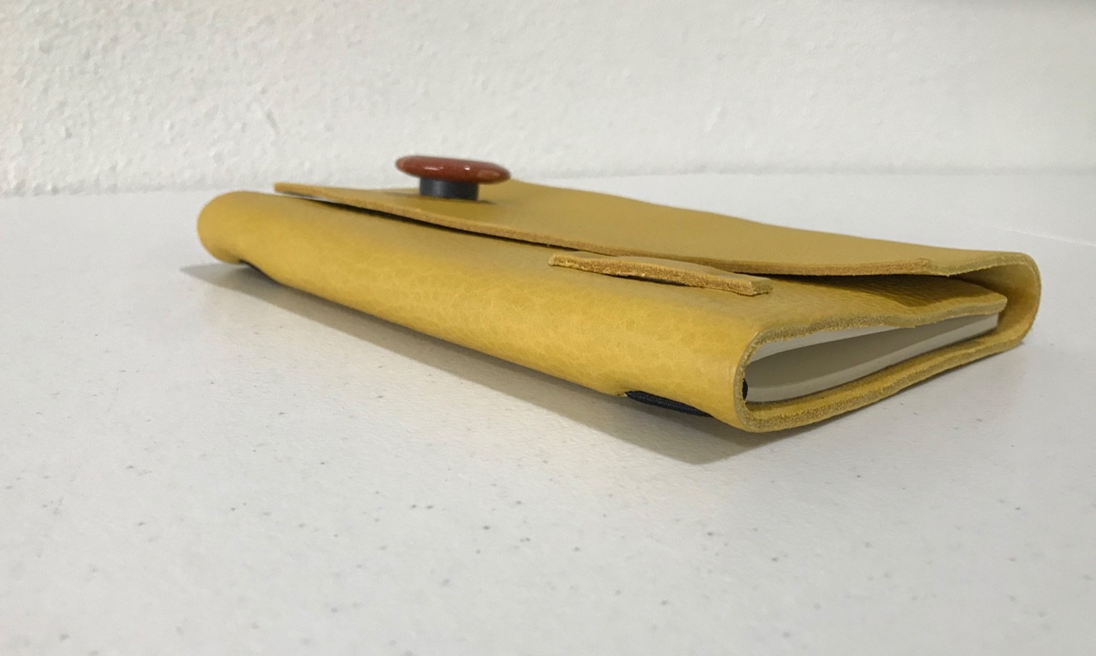 Portland Leather Goods Yellow Journal Notebook As Is READ