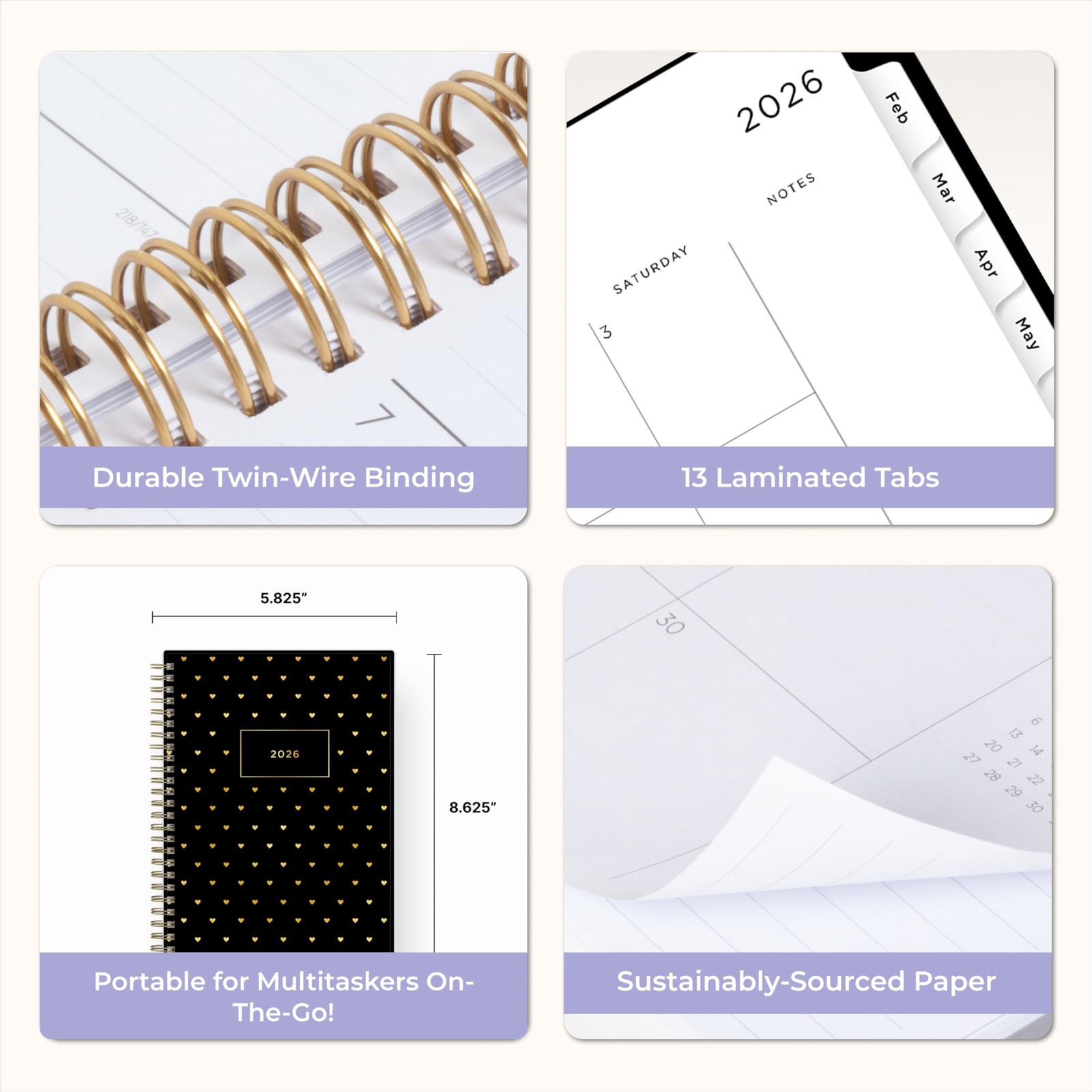 Ashley G 2026 Weekly and Monthly Planner Calendar, January 2026 – December 20…