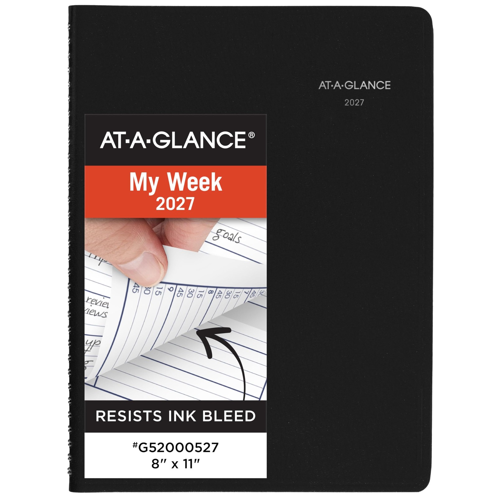 ATAGLANCE 2027 Appointment Book Planner, Weekly, 8″ x 11″, QuarterHourly, Day…
