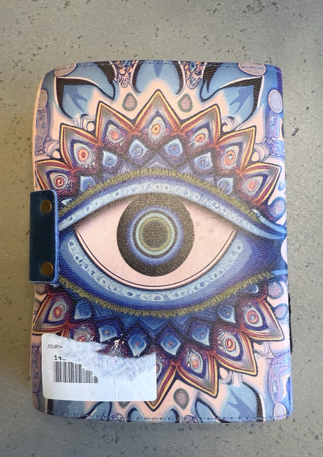 Azure Eye Blank Unlined Pages Leather Writing Journal NEW! 5″x7″