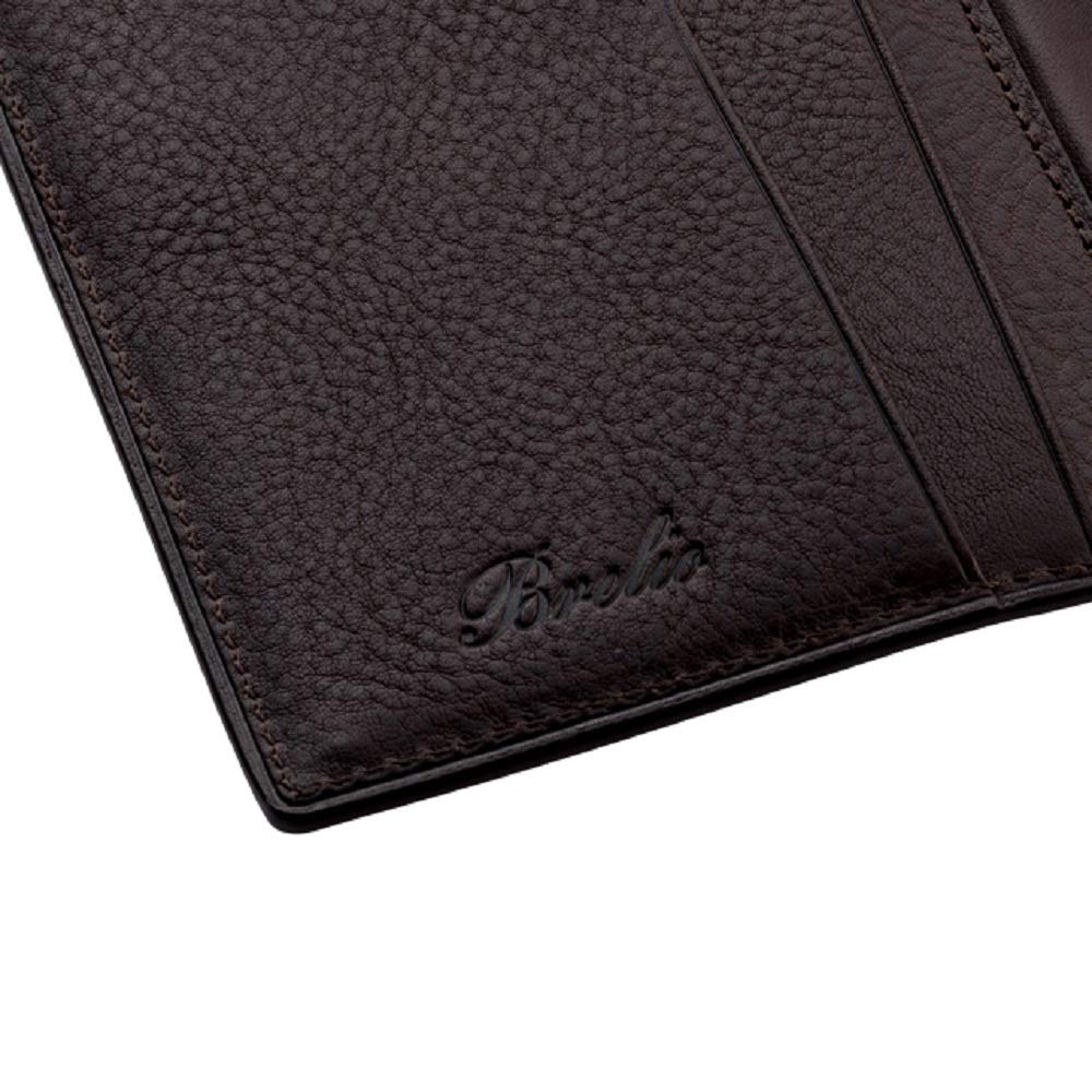 Brelio Minerva Box Leather Bible Size 19mm Ring Planner Organizer Chocolate