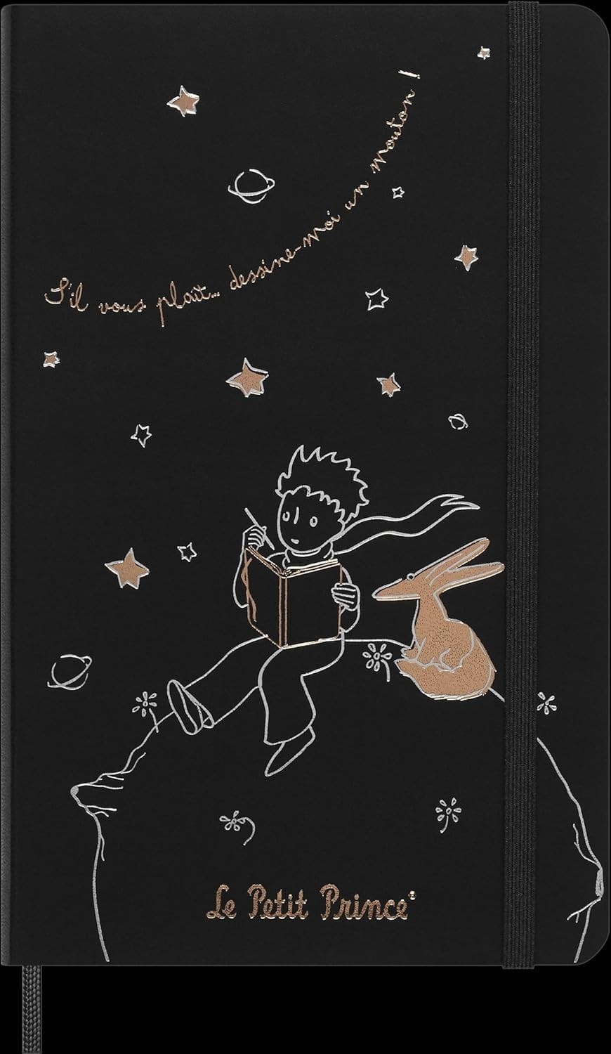 Moleskine Limited Edition Le Petit Prince Notebook, Large, Ruled, Black, Hard