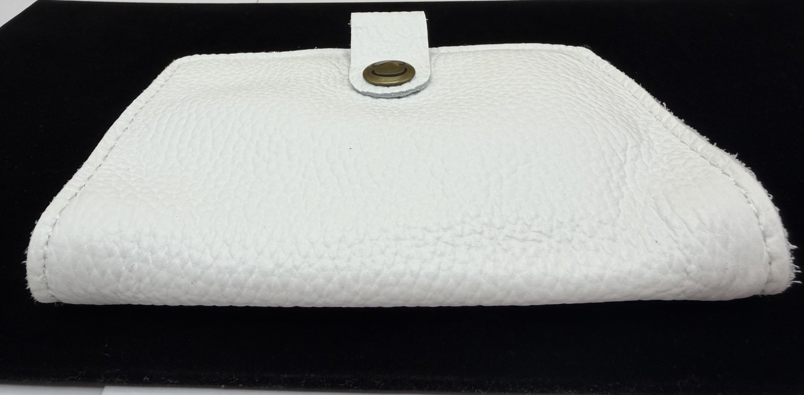 Chic Sparrow Pocket Field Notes TN White Pebbled Leather USA Planner Cover W/box