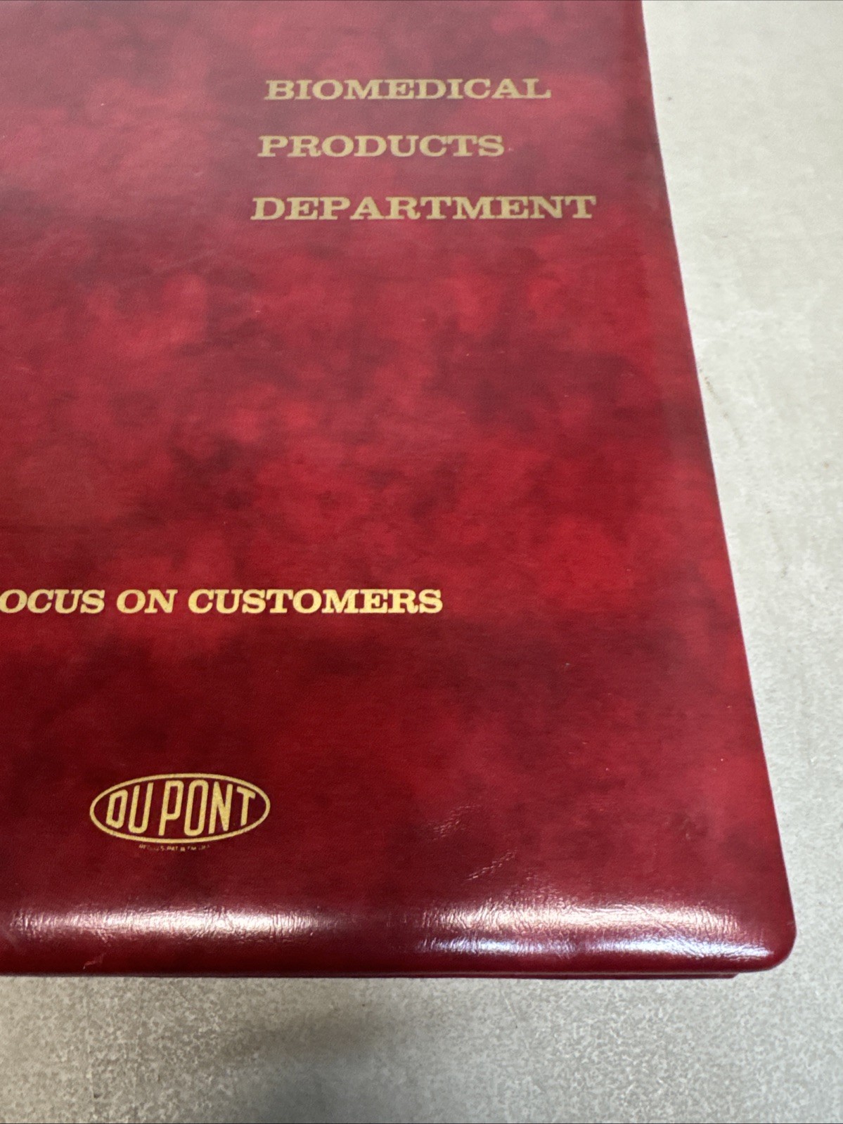 Vintage DuPont Biomedical Products Dept A Personal Case Writing Legal Pad Folio