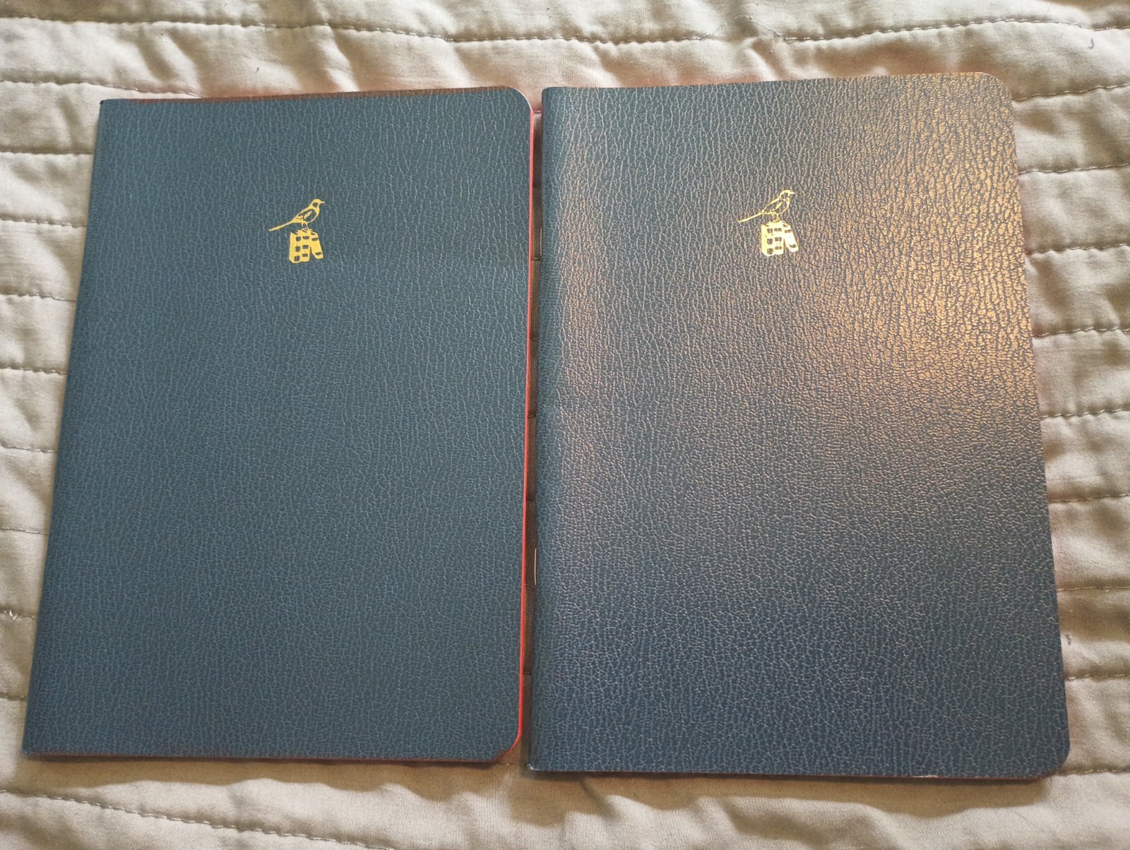 Bieffe Blue Cover Made In Italy Notepad Set Of 2 New