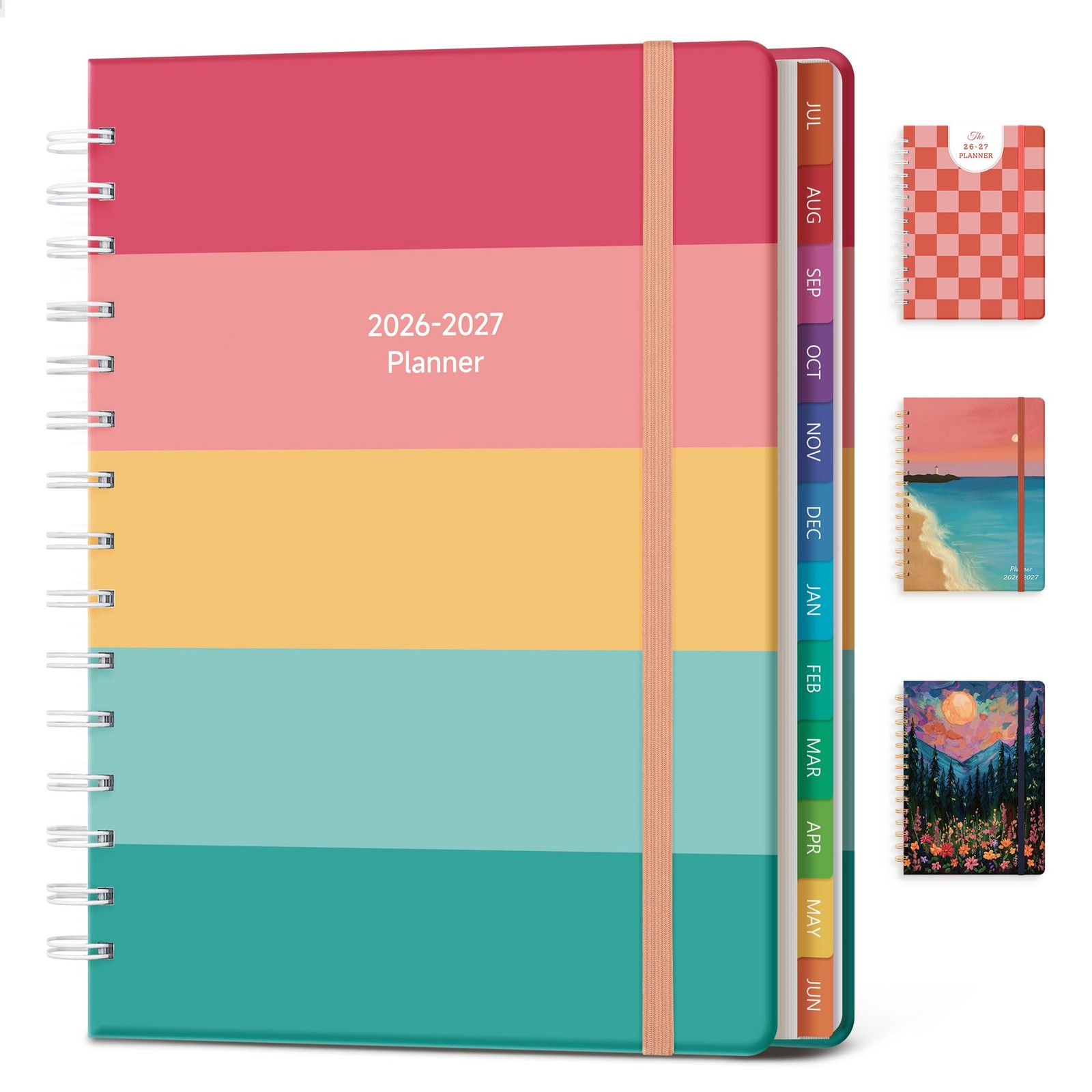 20262027 Monthly Weekly Planner Hardcover Agenda Student Teacher School Office