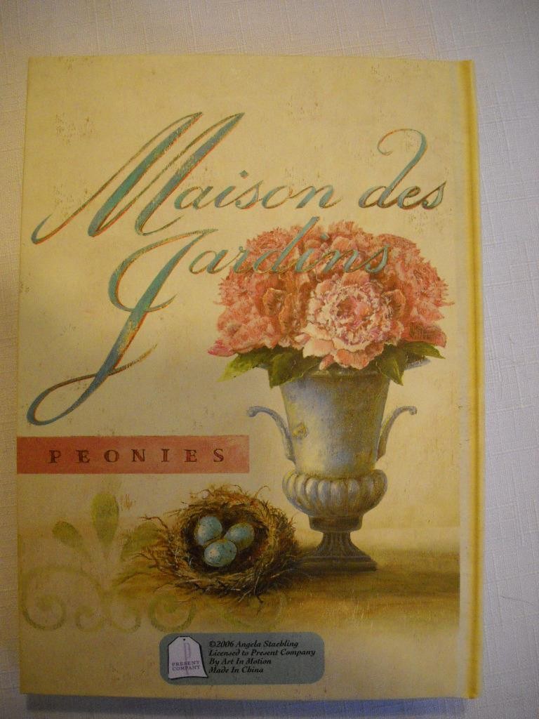PEONIES Jardins Personal Journal Diary 200 Lined Pages /100 Sheets KEEPSAKE
