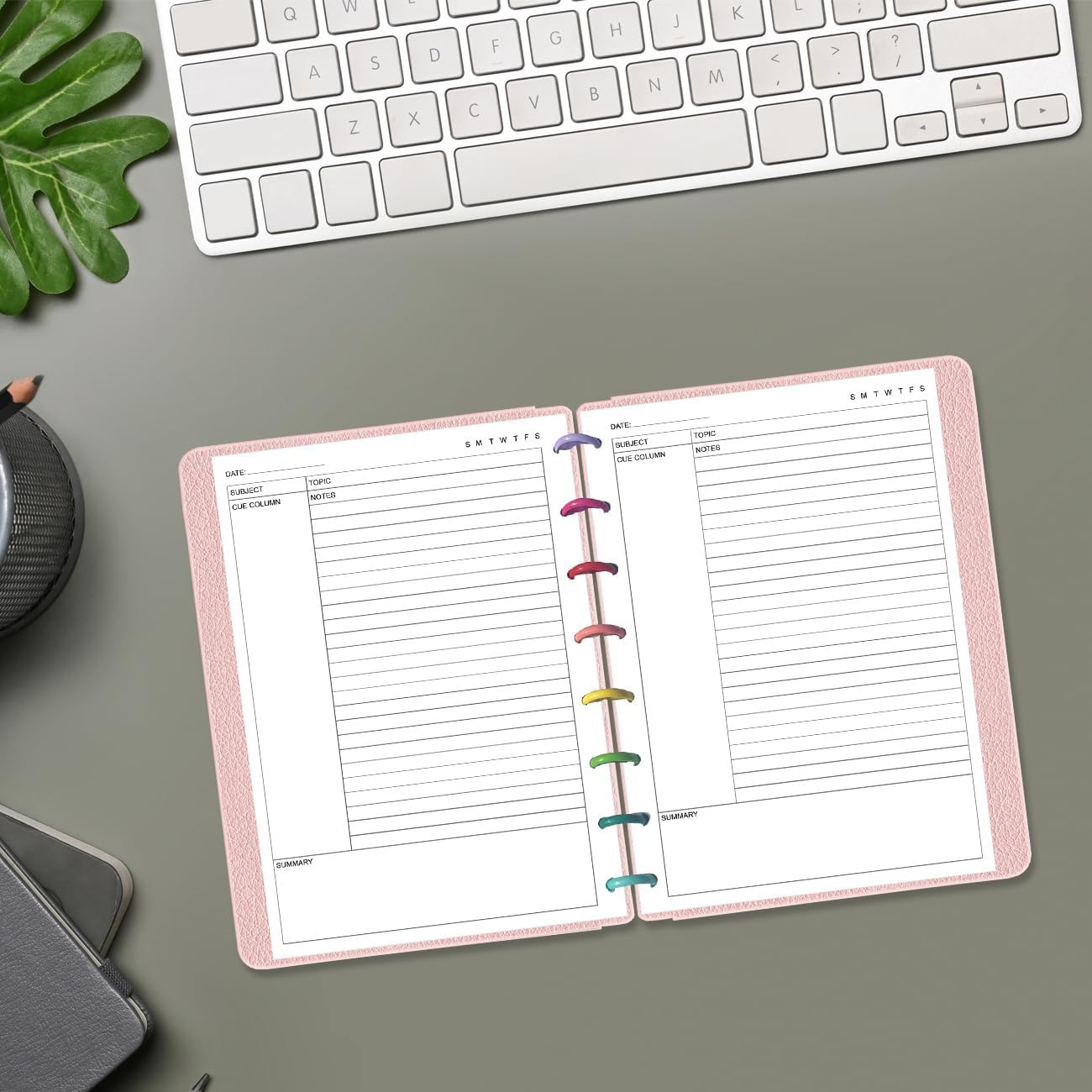 Junior Size Cornell Notes Filler Paper – A5 TUL Custom Note-Taking System 8 Disc