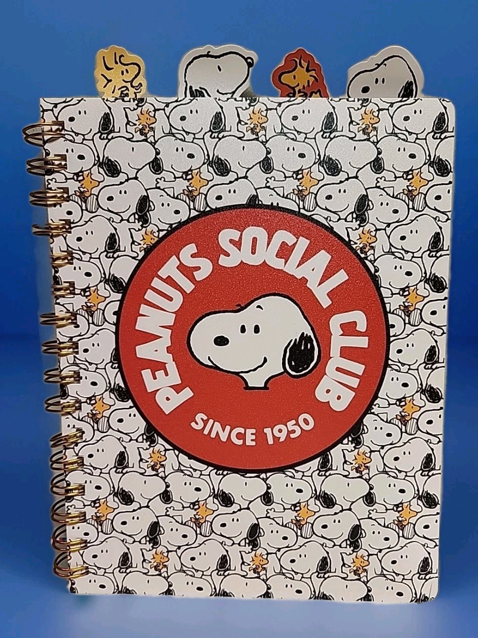 Peanuts Snoopy Social Club Journal 96 Page 6.5×8.5 W/Free Pen