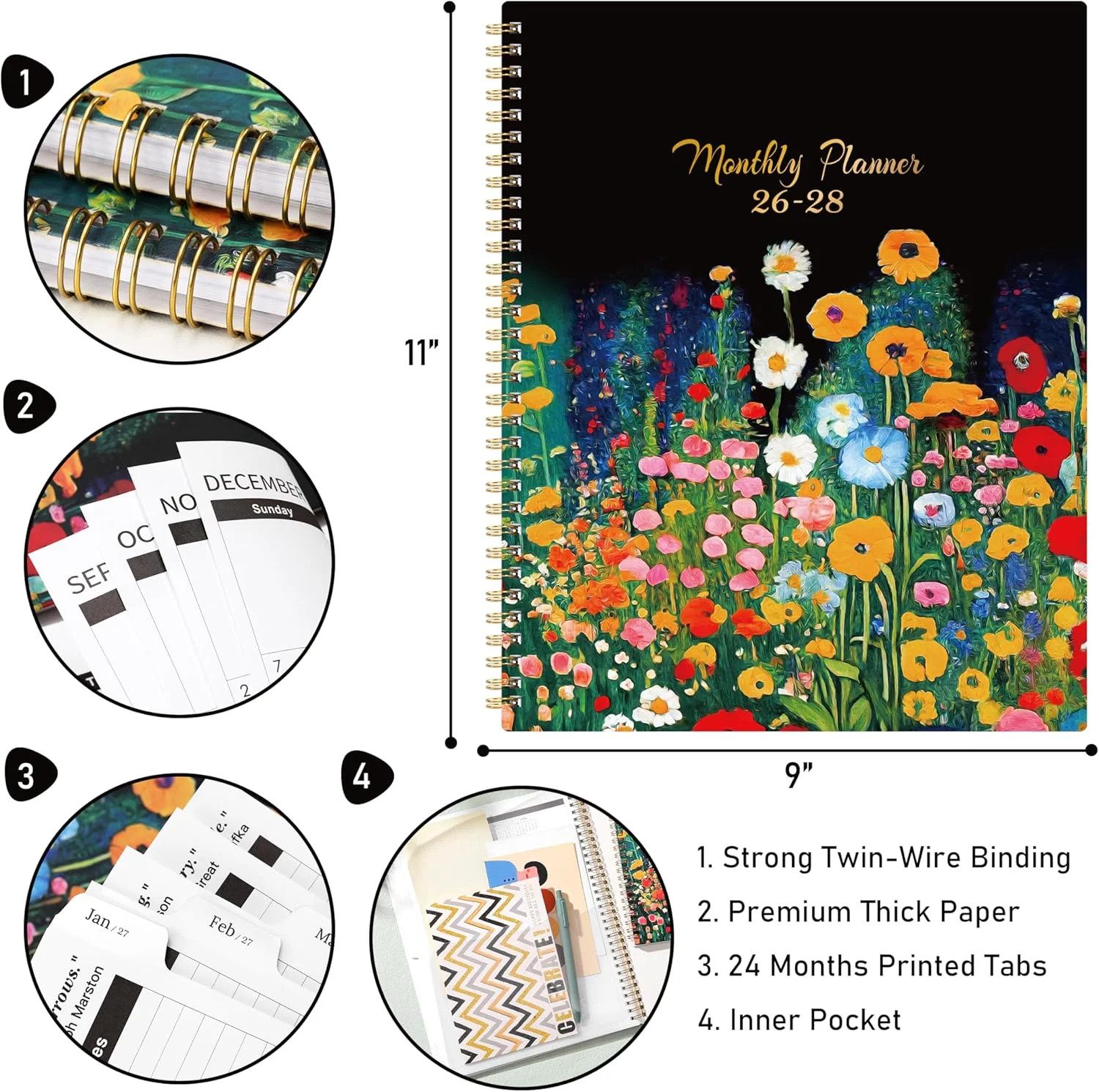 2026-2028 Monthly Planner – 2026-2028 Planner from July 2026 to June 2028, Month