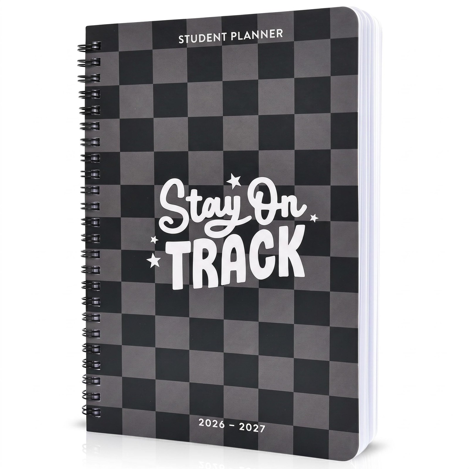 Aesthetic 2026-2027 Student Planner To Stay Organized – A 8.5″ x 5.8″, Black