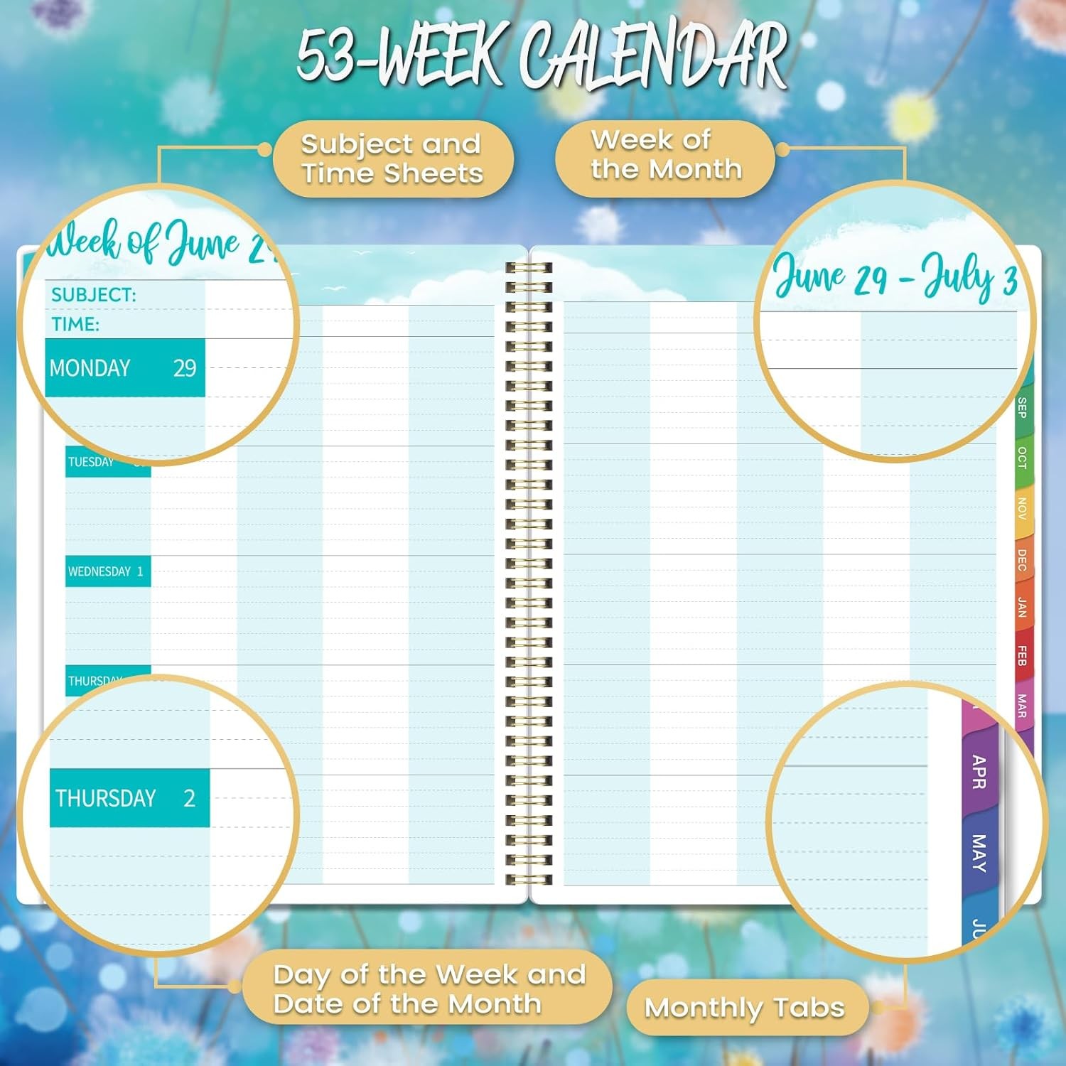 Teacher Planner 2026-2027 – Planner 2026-2027, Teacher Lesson Planner from July
