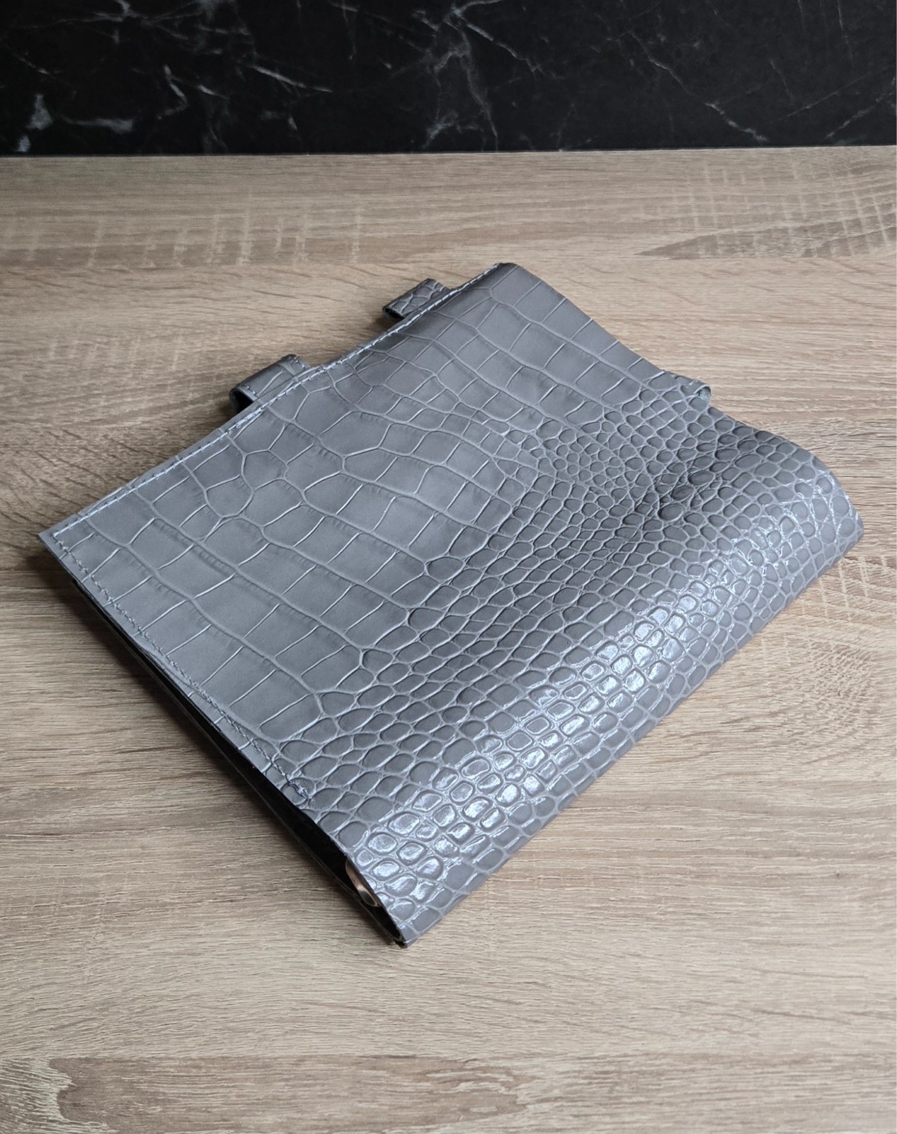 Grey Leather Cover planner A5 – Oops Shop just cover with binder