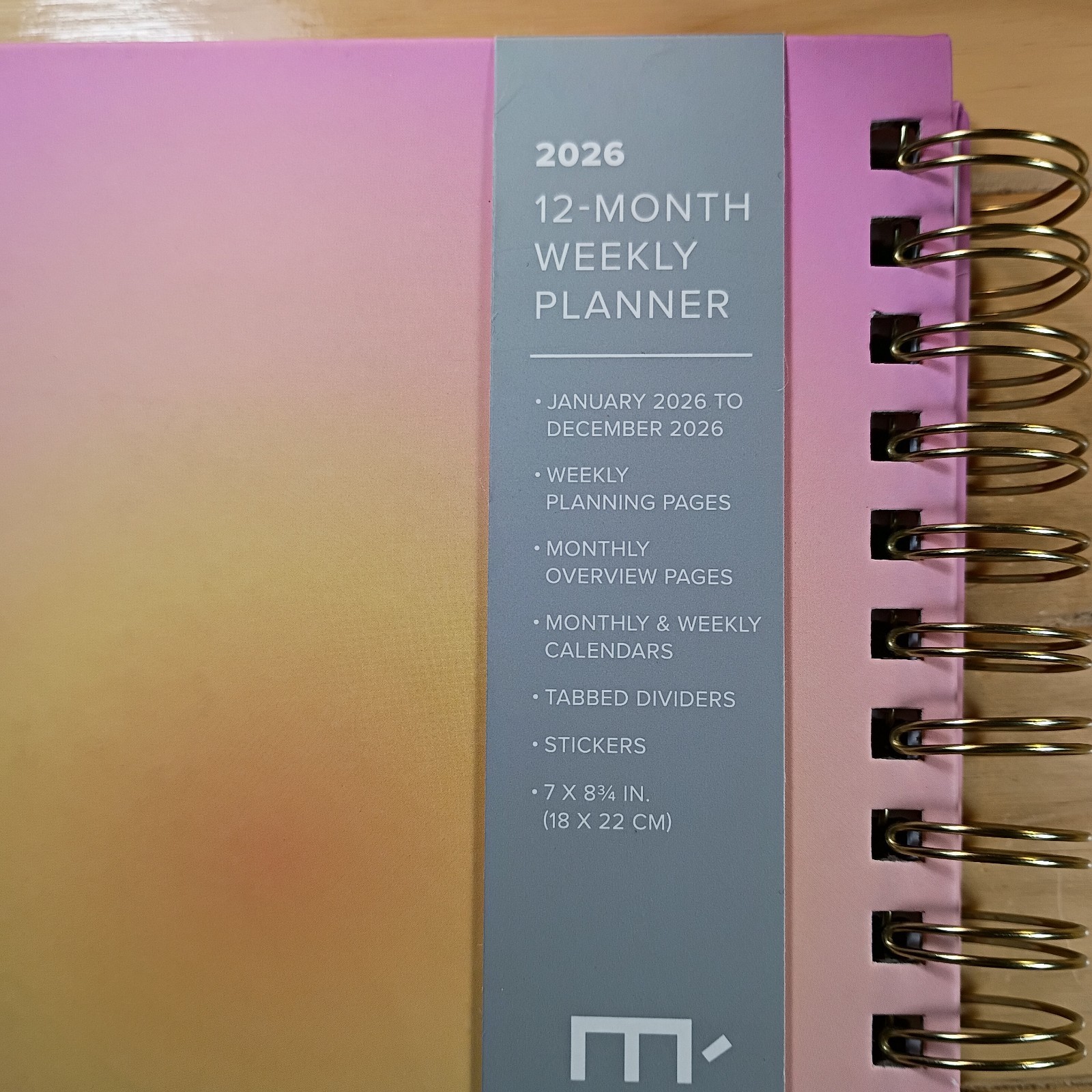 ÉCCOLO 2026, 12 Month Weekly Planner,Stickers, 7 X 8 3/4 In. Be True To You. New