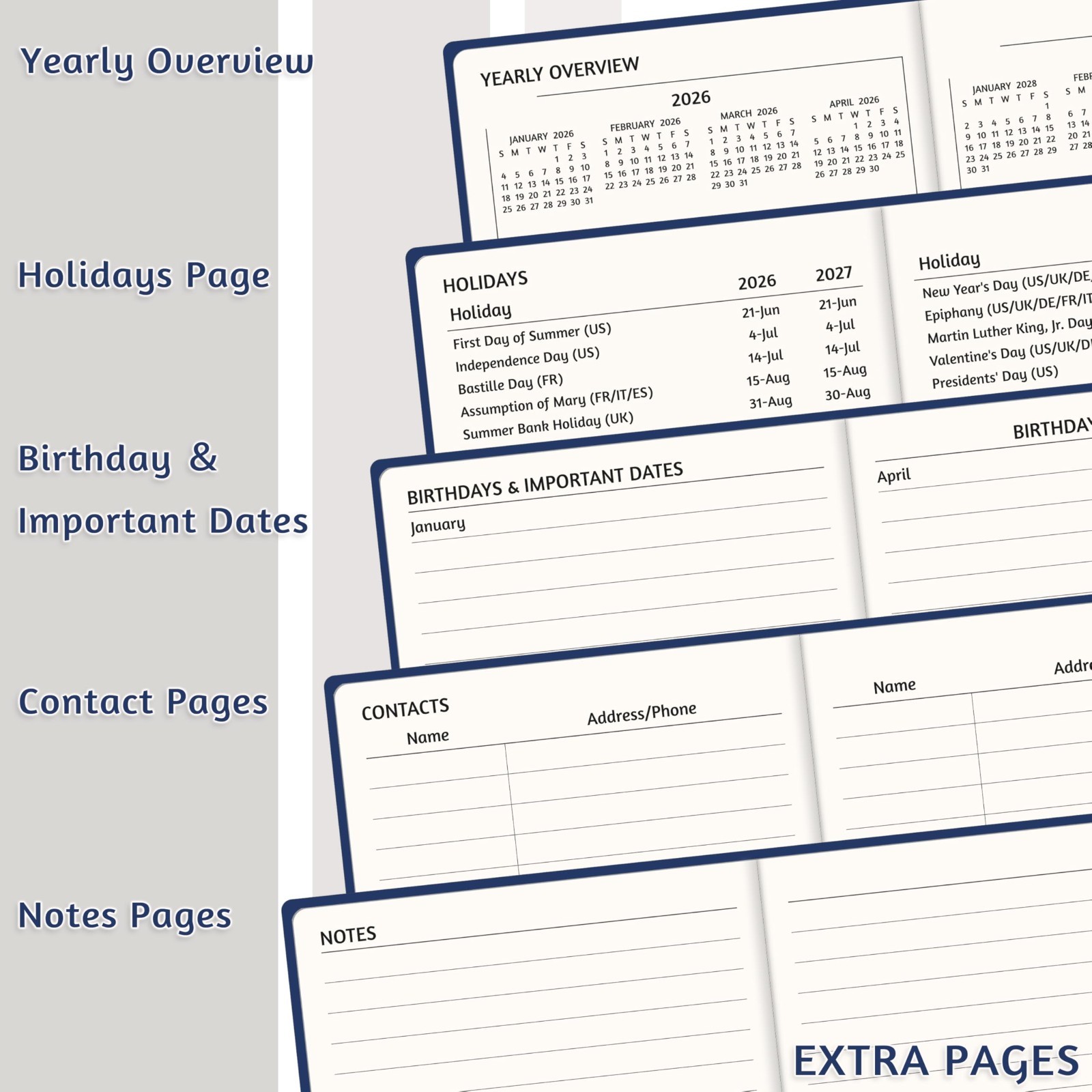 2026-2029 Pocket Monthly Planner, 3 Year Calendar 2026-2029, 6.2’’ x 3.6’?