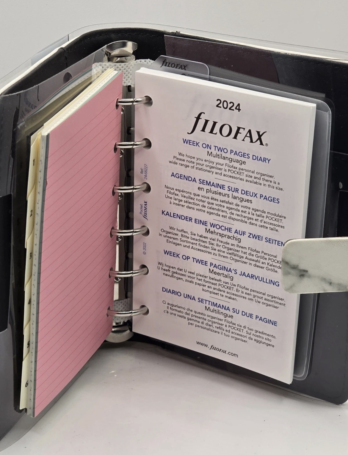 ❤️Brand New Filofax Pocket Patterns Organizer Marble – FREE Shipping🙏