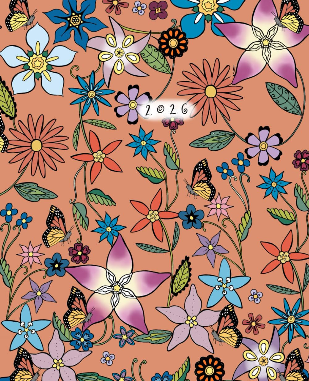 2026 Monarch Butterfly Garden 12-Month Planner / Journal