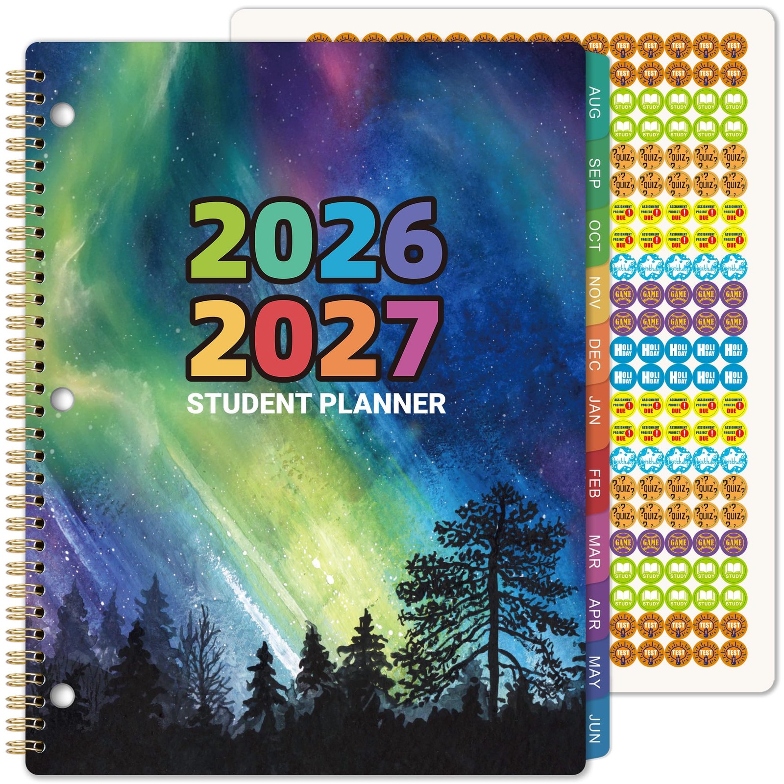 Student Planner 2026-2027 – Academic from July 2026 11″ x 8.3″, Blue