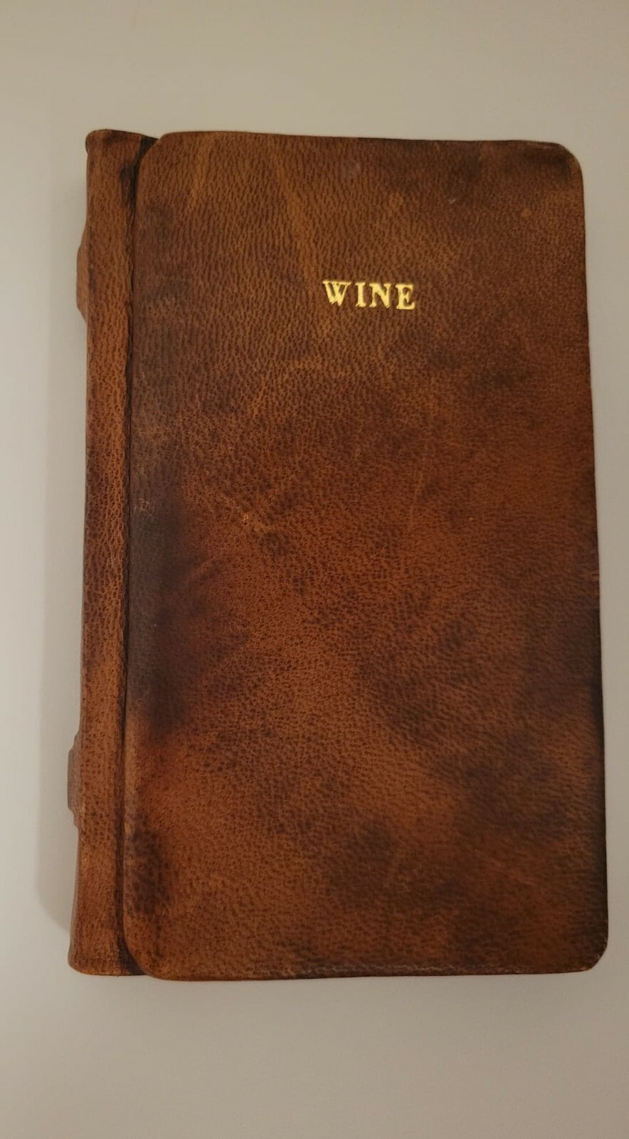 HANDMADE ITALIAN DISTRESSED LEATHER WINE JOURNAL 5,8″