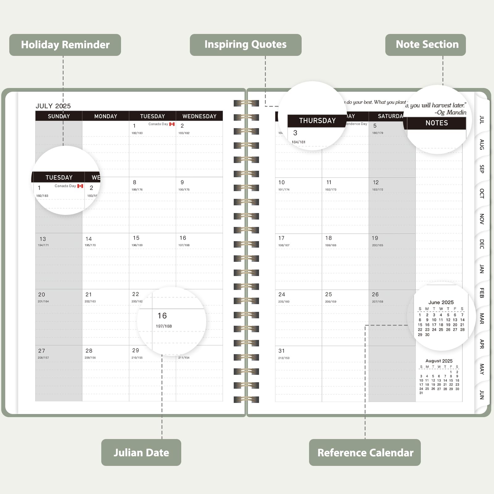 Planner 2025-2026 Weekly and Monthly Planning Book for Student Teacher Supplies