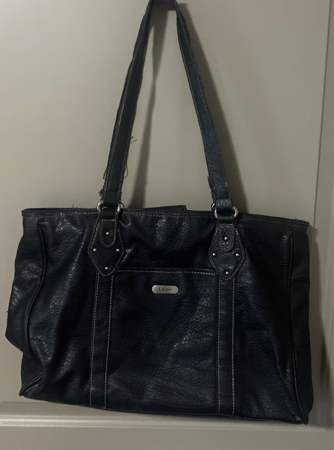 Franklin Covey Black Laptop Business Organizer Bag Tote