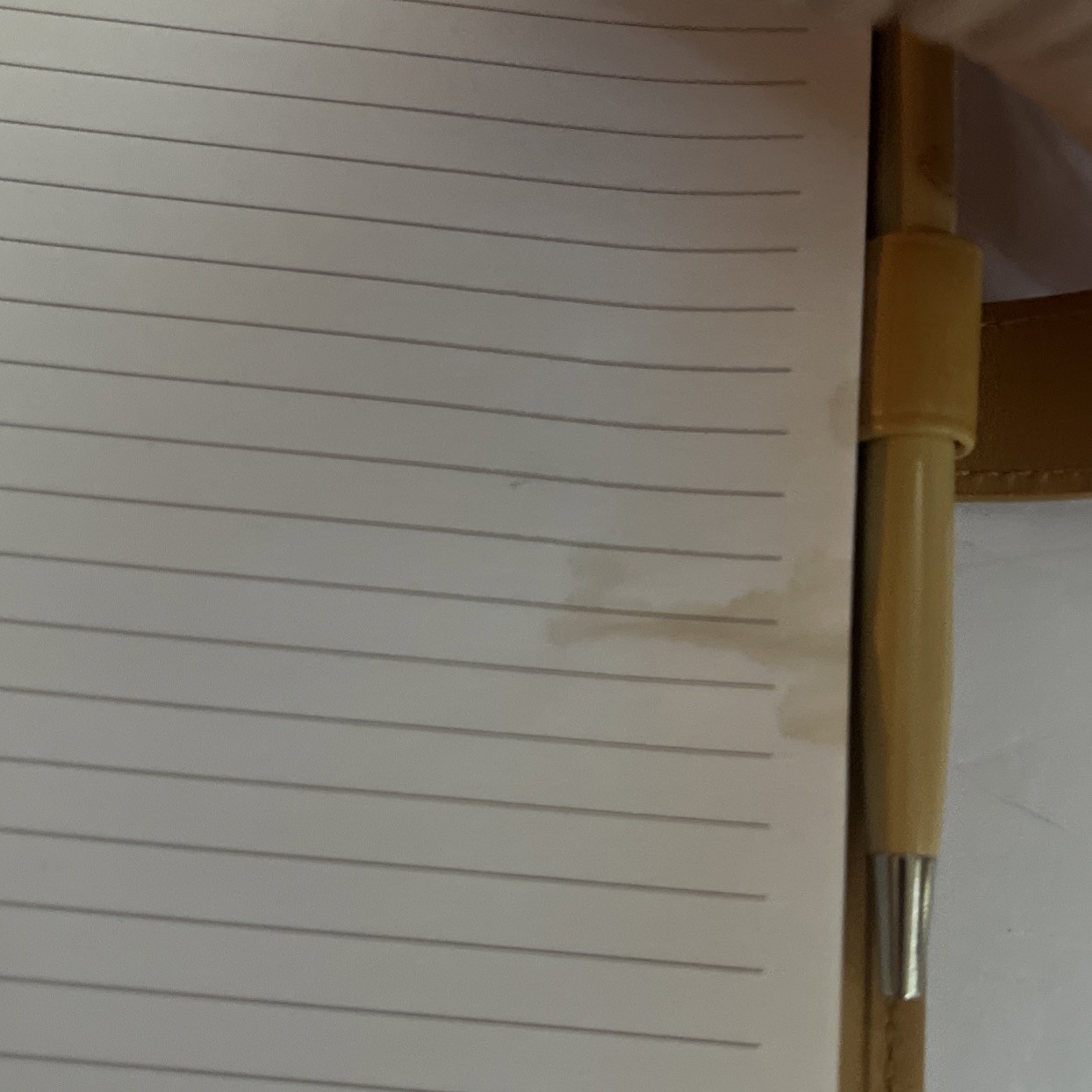 Vintage Coach Yellow Leather Portfolio Padfolio 8.5” X 6” Note Pad Y2K