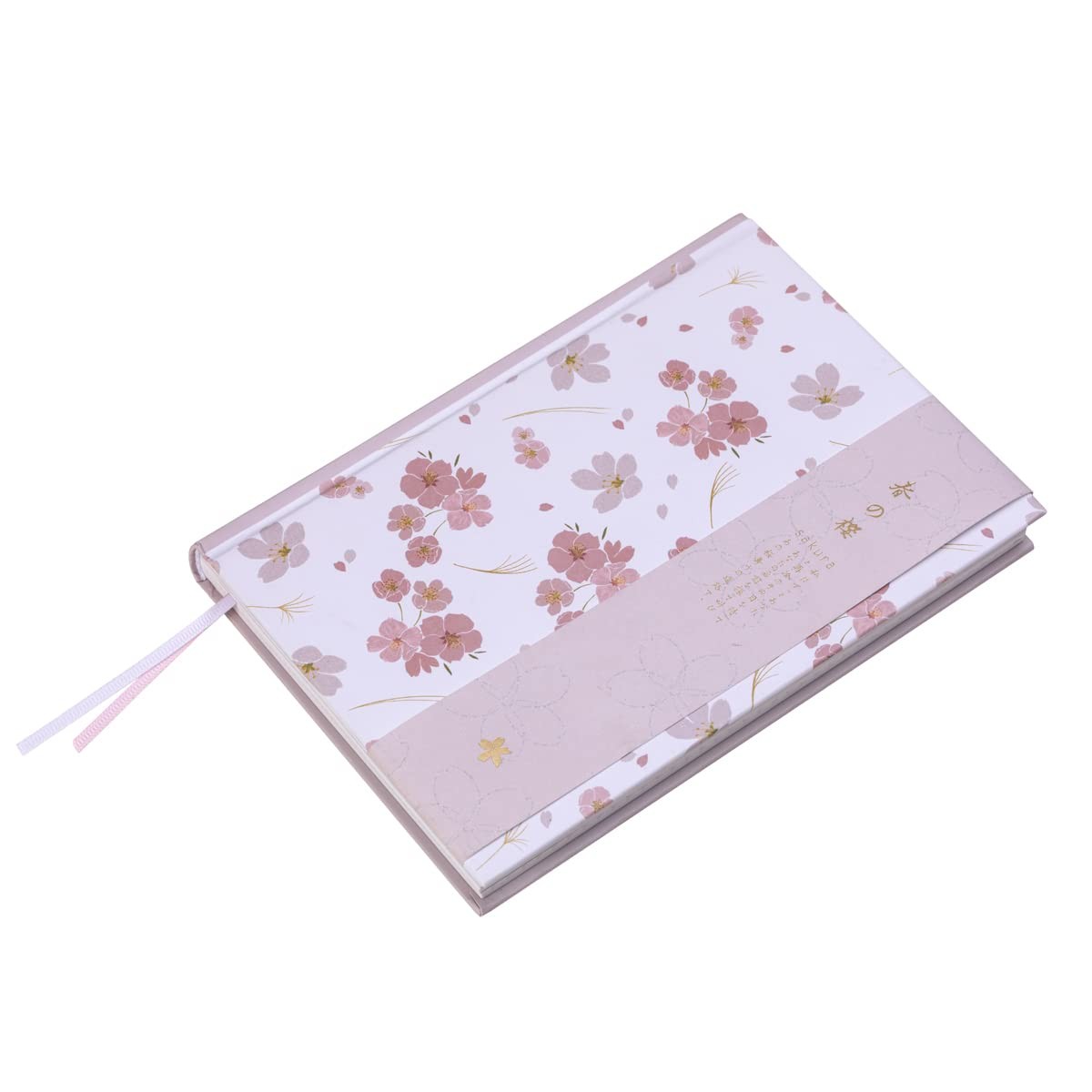 A5 Pink Hardcover Notebook Journal,Sakura Grid Diary Book Premium Paper 5.1X …