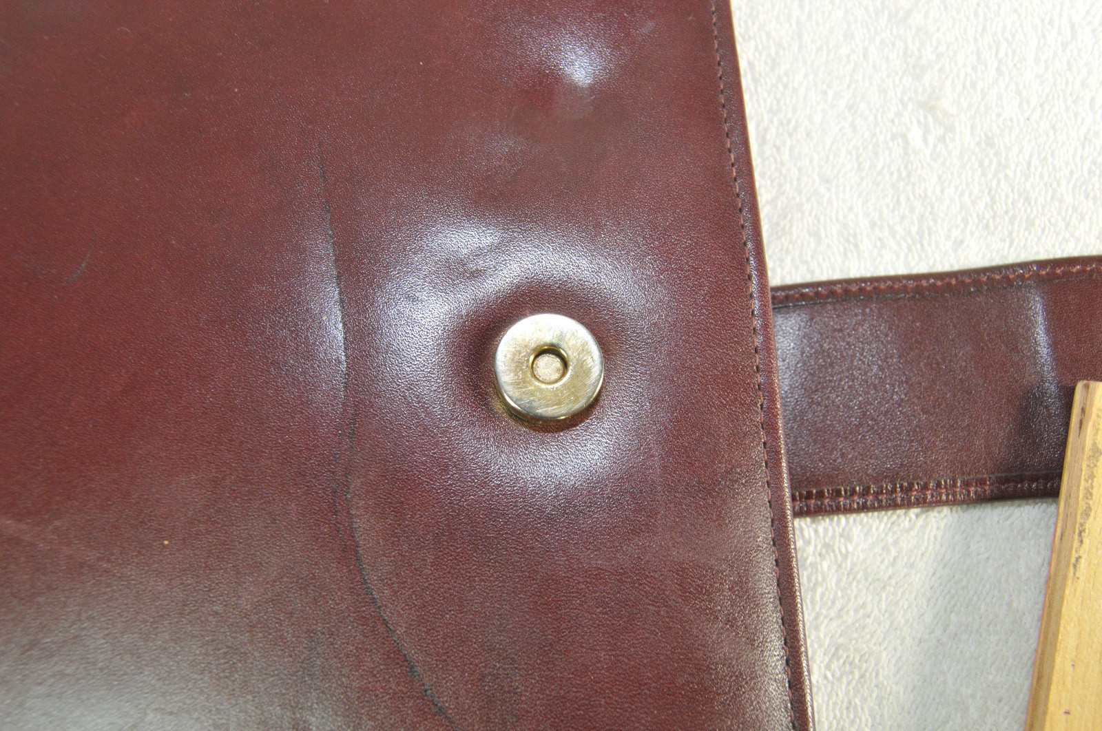 Harper House Genuine Leather 3-Ring Planner Binder Burgundy