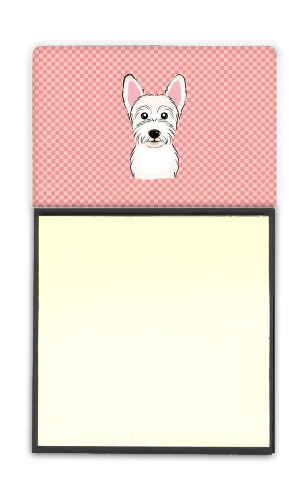 Caroline’s Treasures Checkerboard Pink Westie 3.3″ x 0.4″, Multicolor