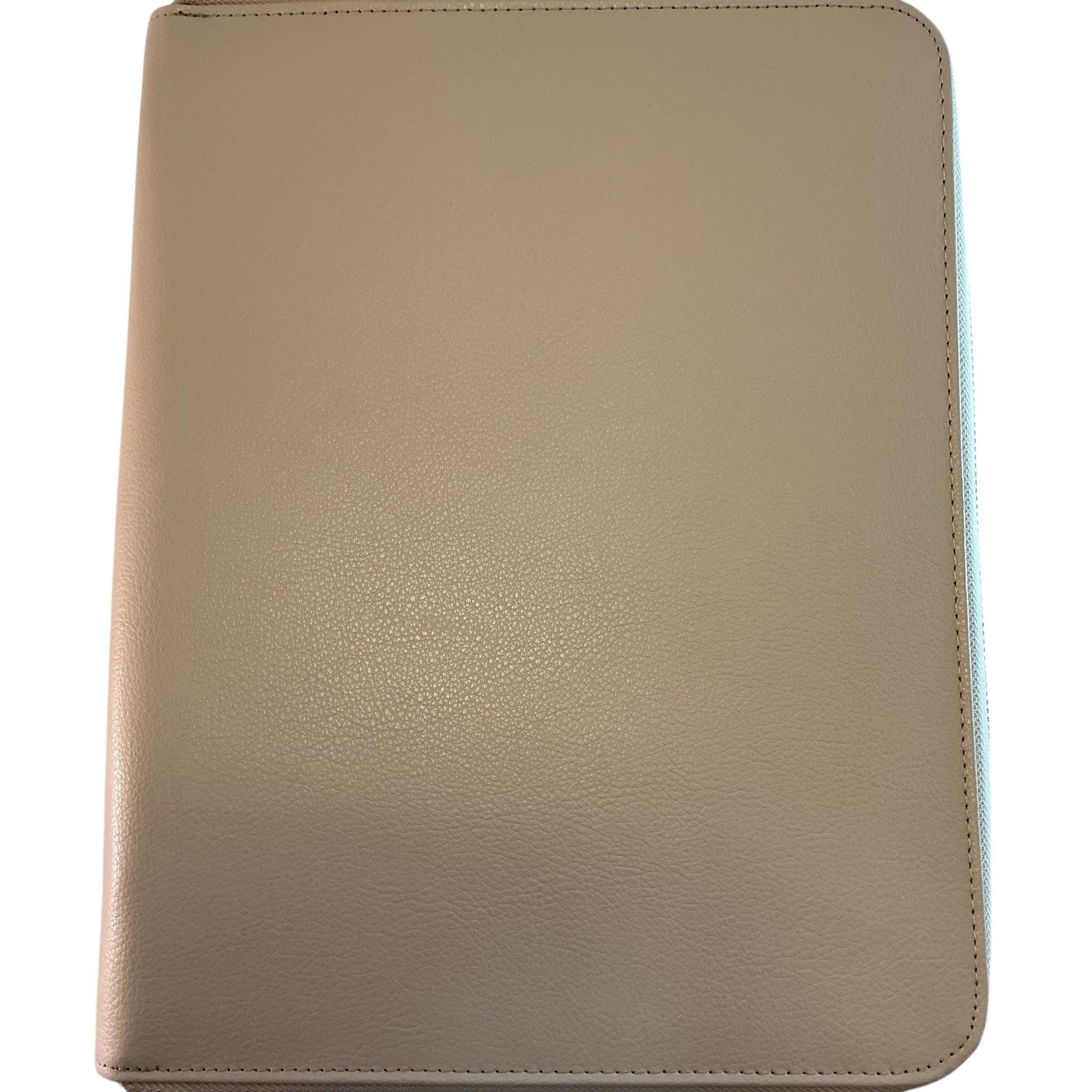 Kikki.K Leather Compendium LATTE, Zip Padfolio, Portfolio Large A4 – 12 x 9.5