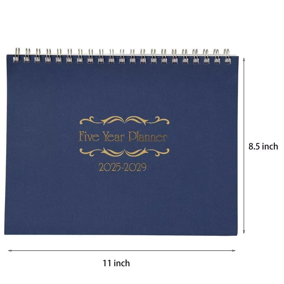 Five year planner – Calendar Planner (Blue, 2025/2029,61 Pages) NEW