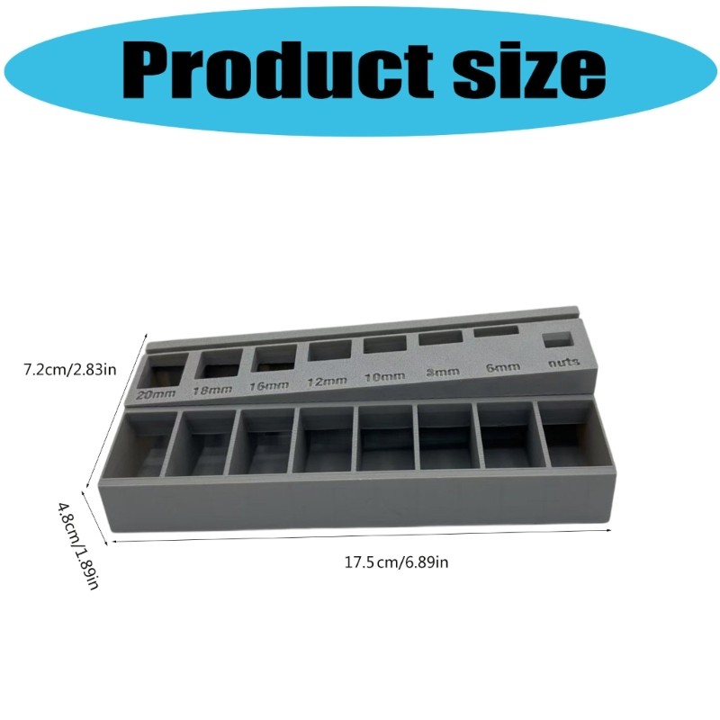 Dense Hardware Sorting Case Permanent Polyethylene Construction For Bolts Screws