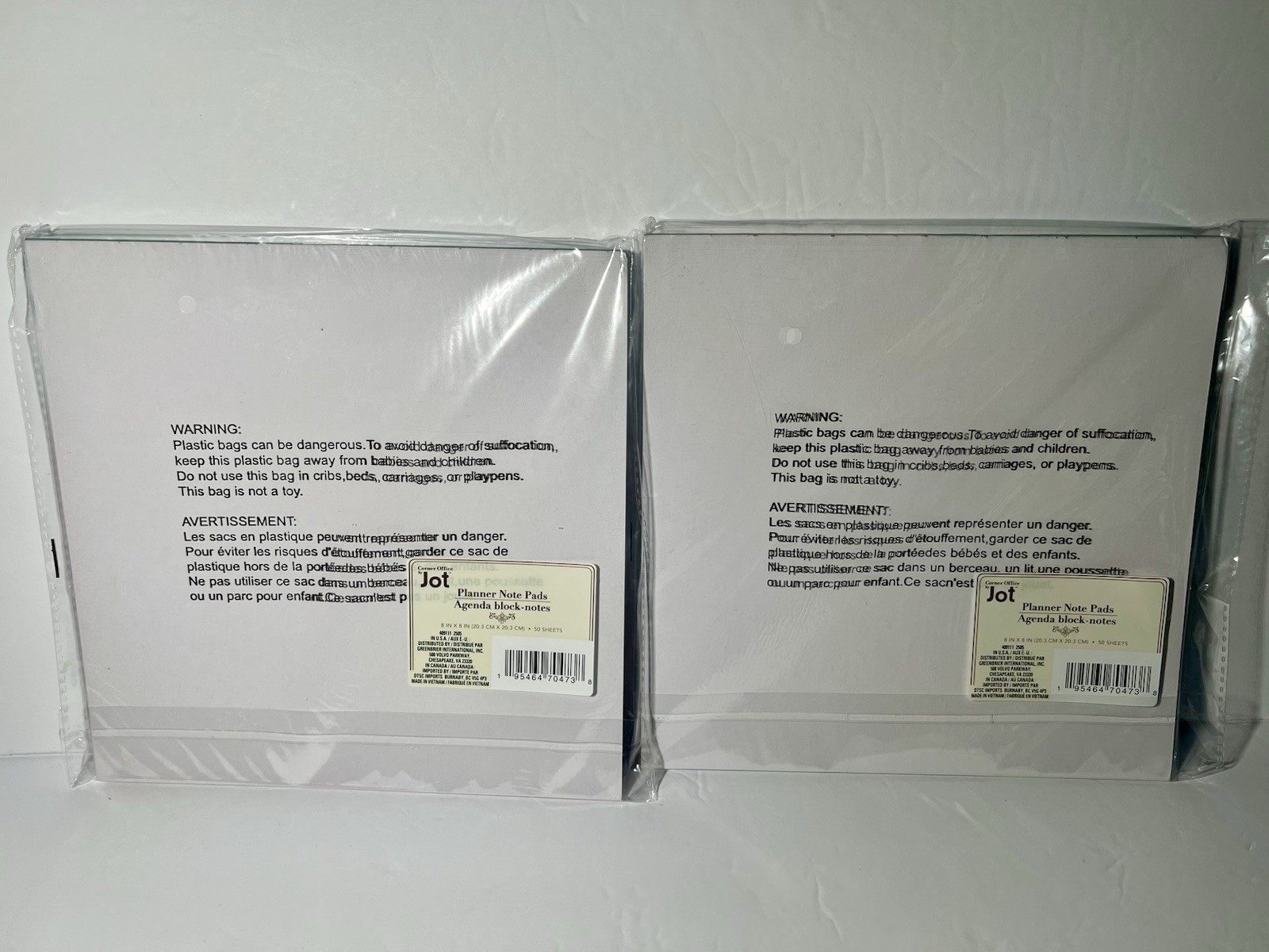 Corner Office by Jot Planner Note Pads 50 Sheets Weekly Planner Lot of 2