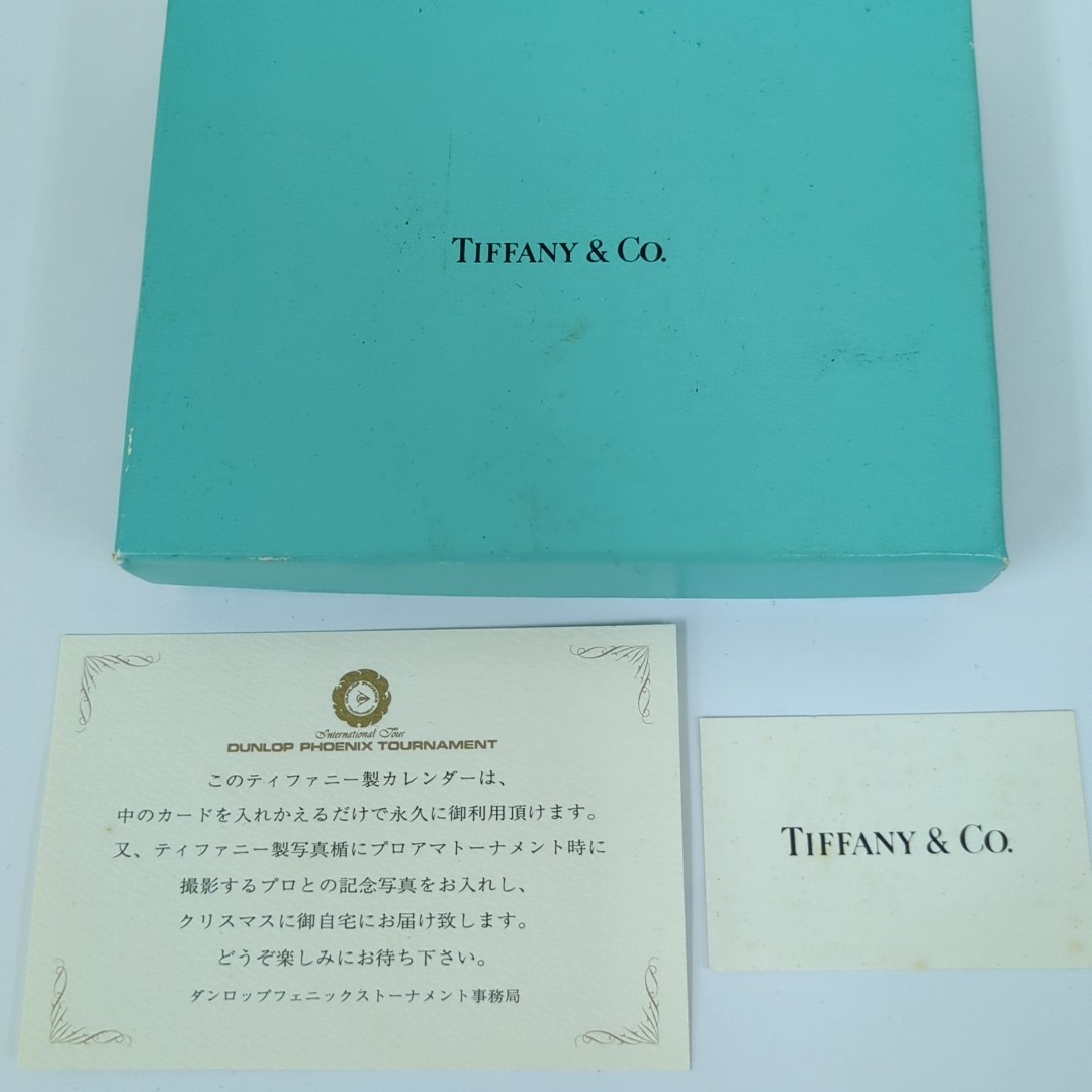 Vintag Tiffany & Co. Desk Calendar Photo Frame Silver Plated Perpetual Calendar