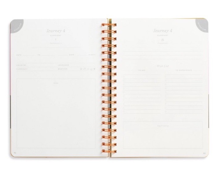 Papier 150pg Guided Notebook 9.84”*7.48“ Travel Journel The Sunset
